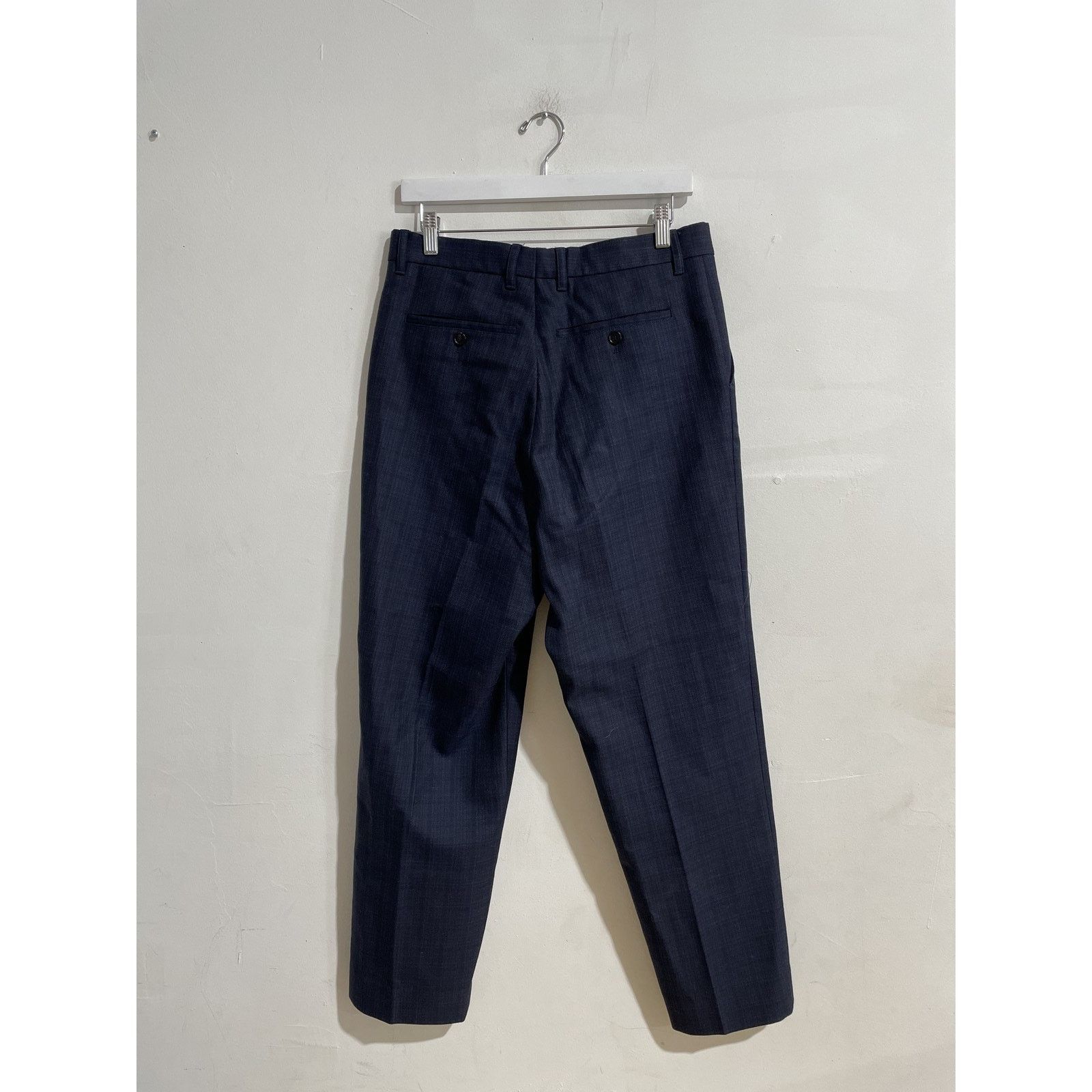 Marni MARNI BLUE WOOL CROPPED TROUSERS SIZE 32 PREOWNED Size US 32 / EU 48 - 2 Thumbnail