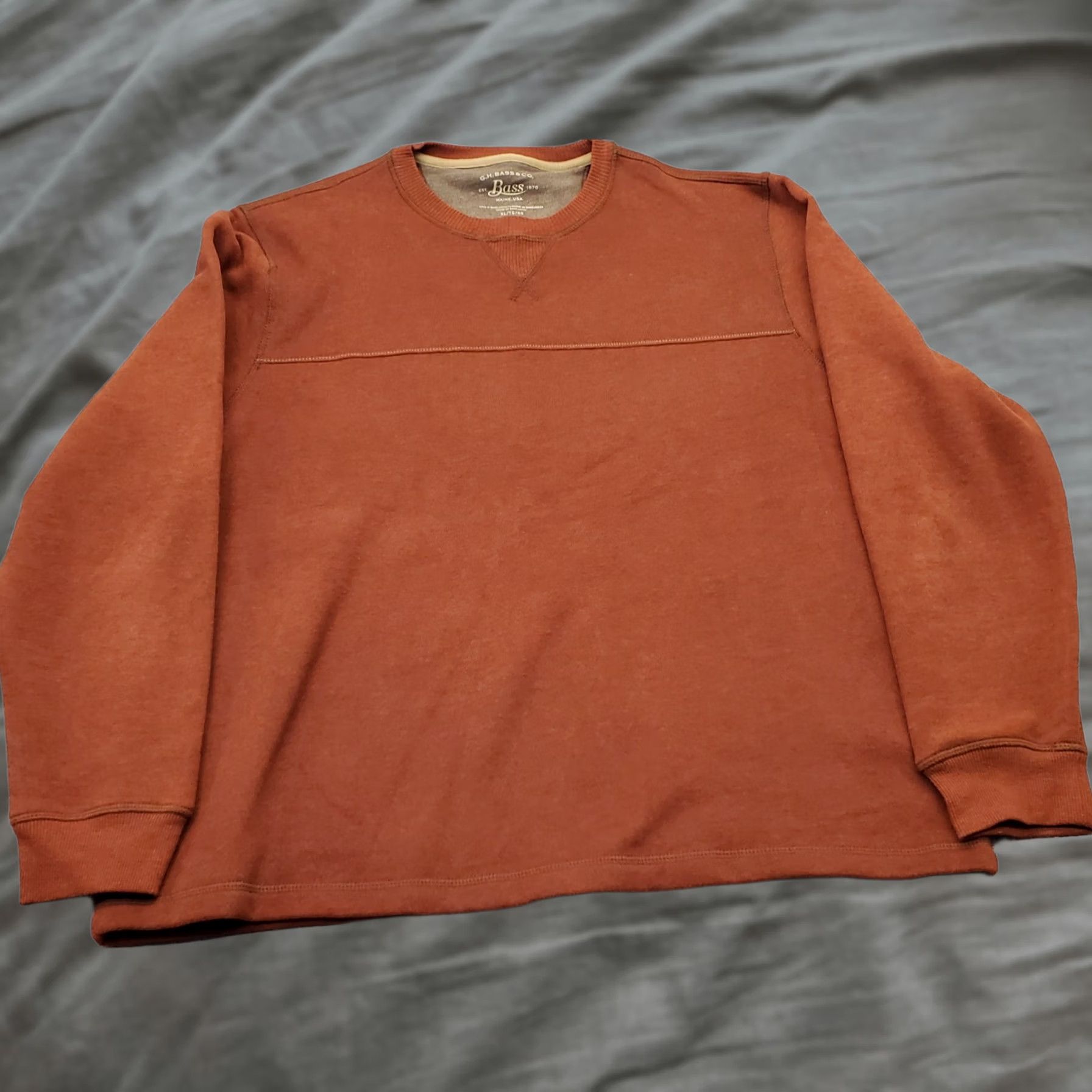 Vintage G.H. Bass & Co. Sweatshirt Mens XL Brown Fleece Lined Long Sleeve Crew Neck USA Sweatshirt Mens XL Brown Lined fleece Crew NeckPullover Vintage: No Size US XL / EU 56 / 4 - 1 Thumbnail