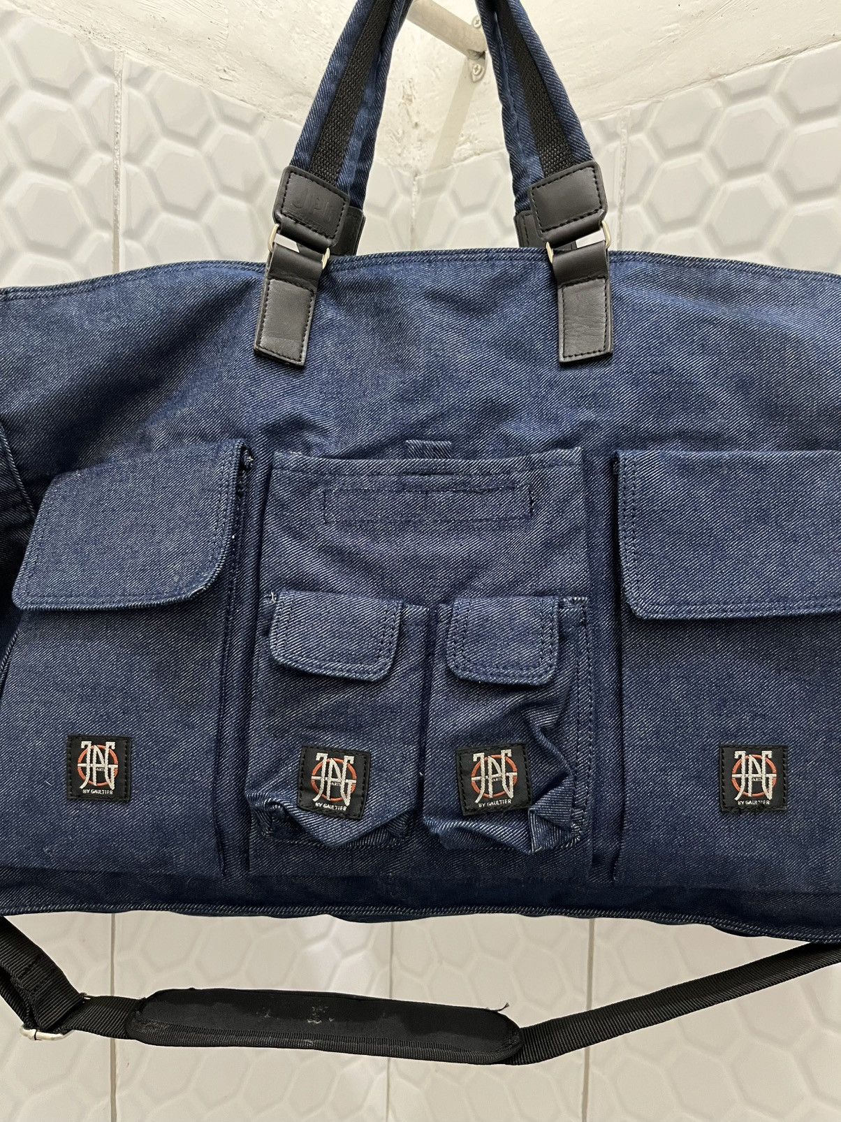 Jean Paul Gaultier Vintage Jean Paul Gaultier Multi Pocket Sling Hand Bag Size ONE SIZE - 6 Thumbnail
