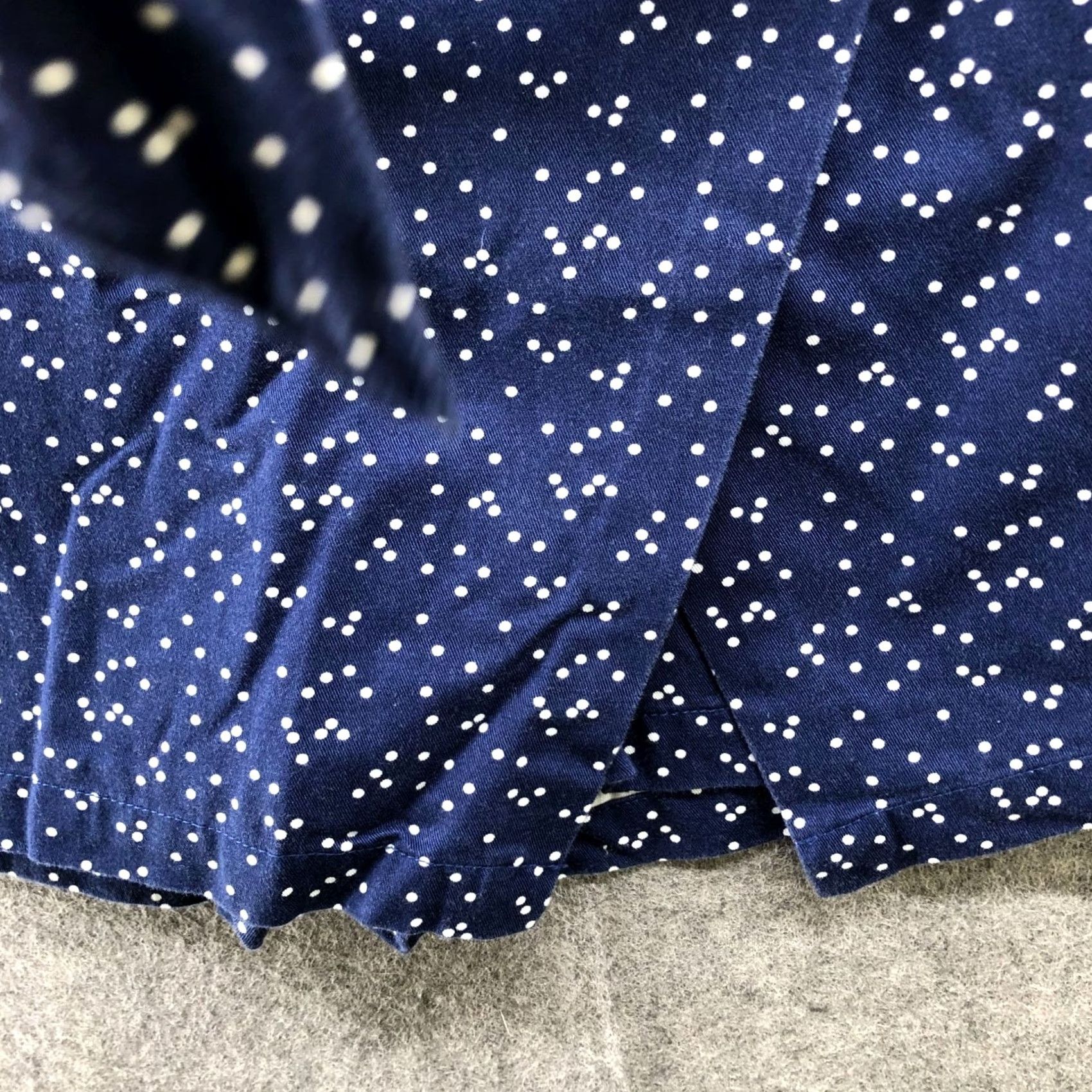 Vineyard Vines NWT Vineyard Vines Skort Womens 6 Blue Polka Dot Tie Waist Asymmetric Faux Wrap Size 28" / US 6 / IT 42 - 4 Thumbnail