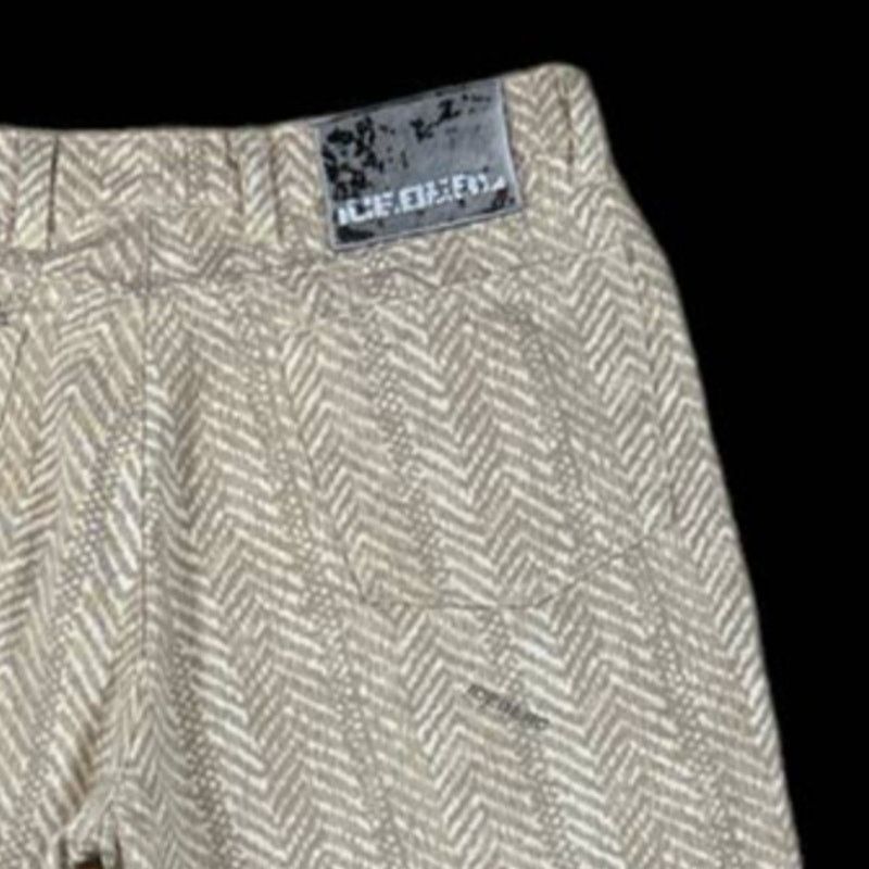 Iceberg Iceberg Khaki/Cream Pants | Size 30 Size US 30 / EU 46 - 4 Thumbnail