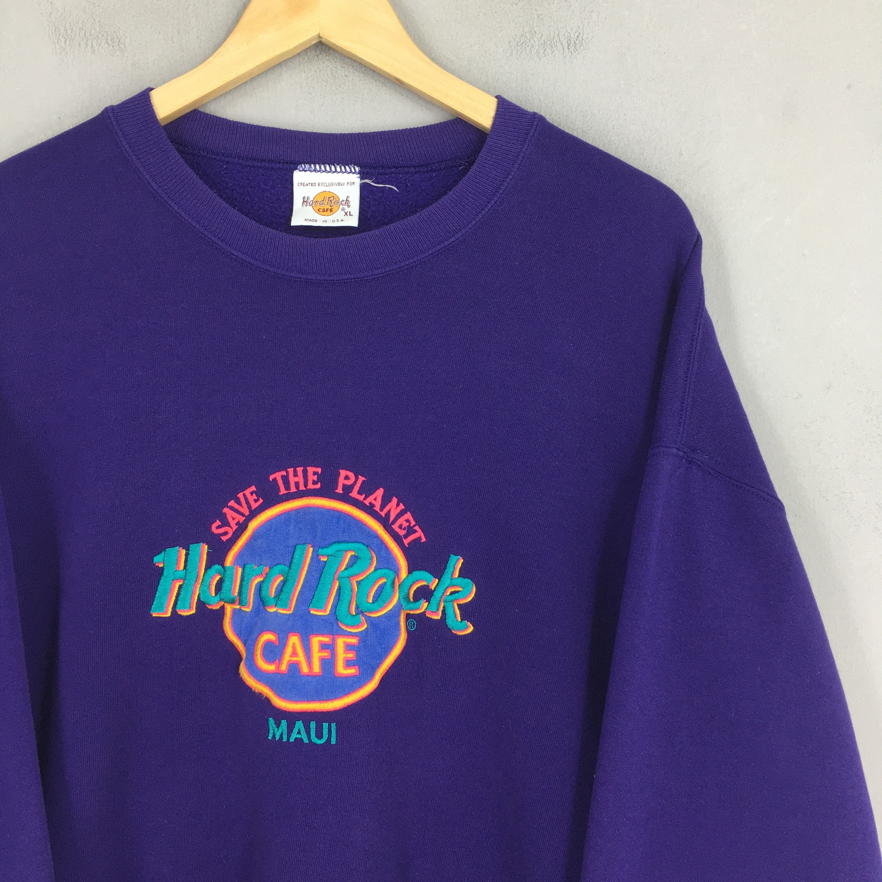 Hard Rock Cafe Vintage Hard Rock Cafe Maui Usa Sweatshirt XLarge Size US XL / EU 56 / 4 - 2 Thumbnail