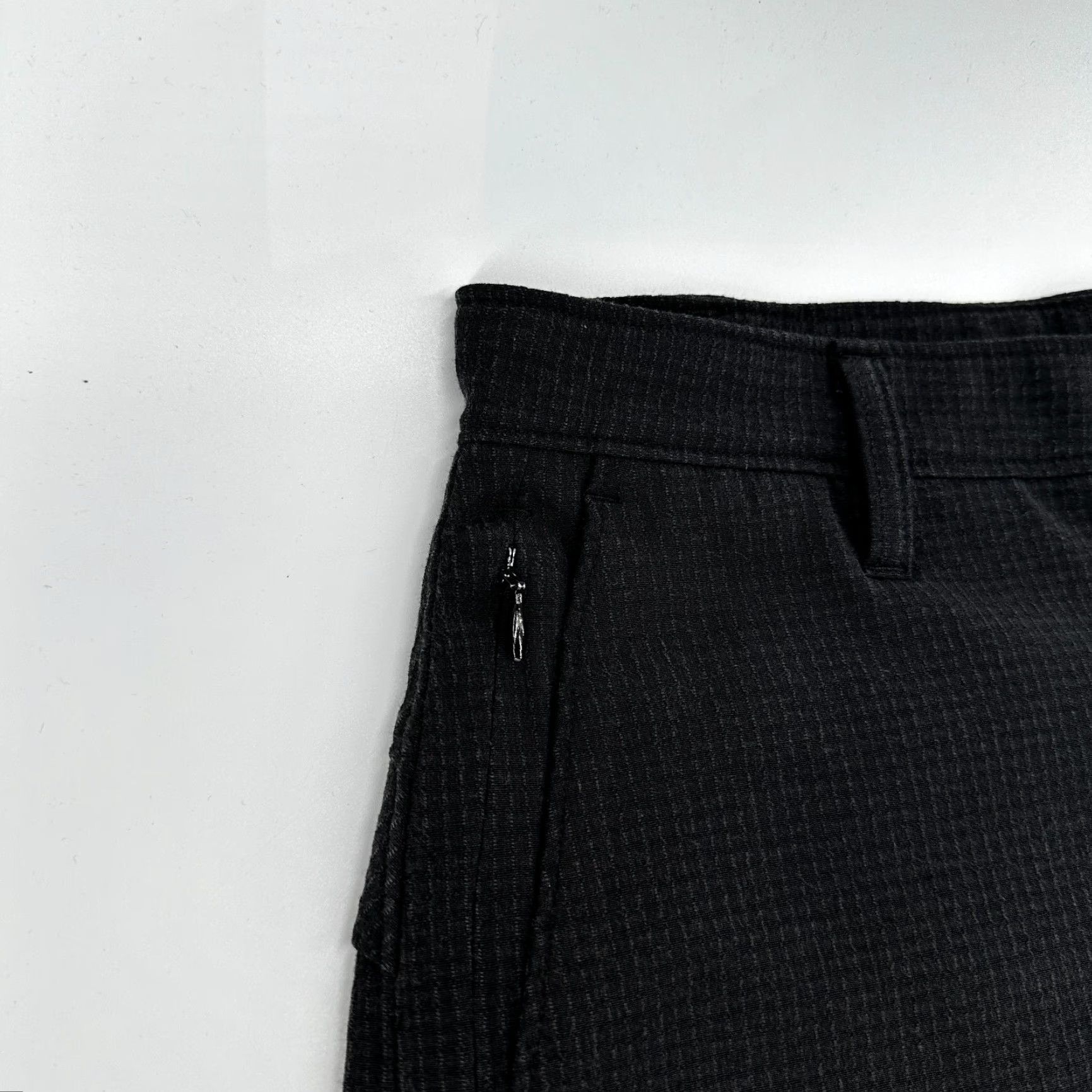 Vintage Proof Chino Shorts Black Men's 26 Hiking Check Outdoor Pockets Flat Front Size US 26 / EU 42 - 4 Thumbnail