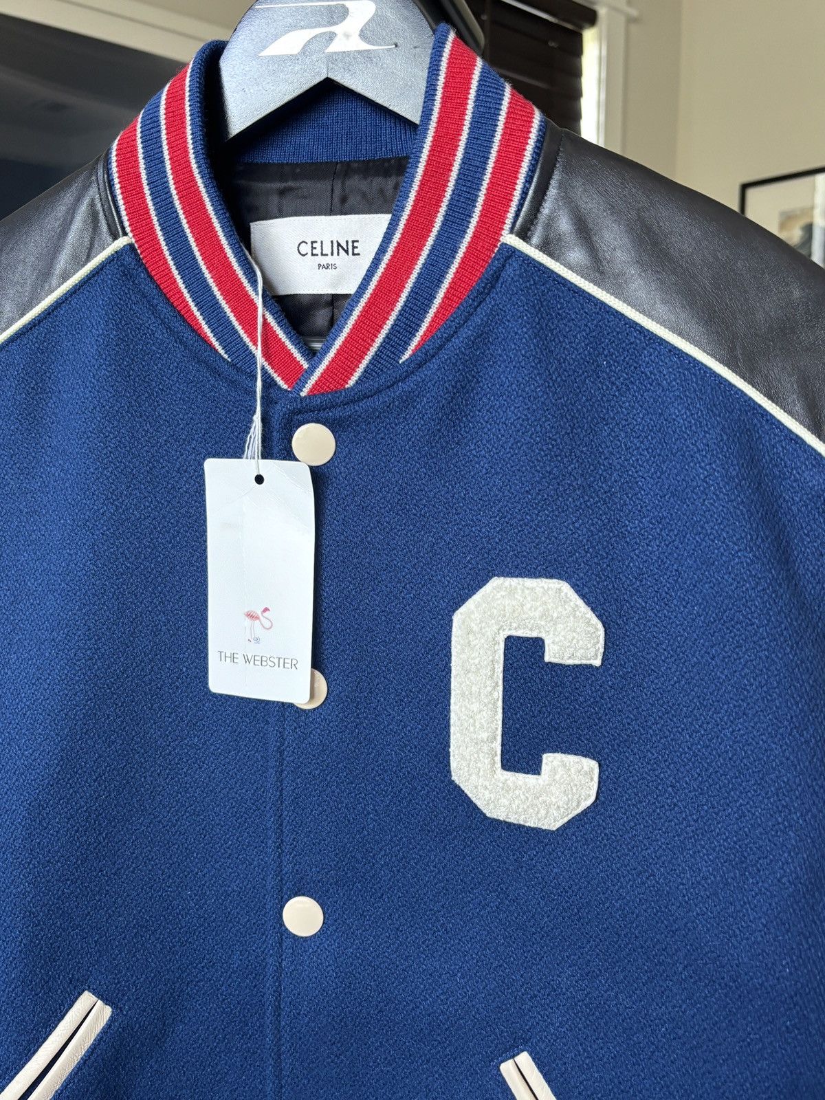 Celine CELINE | $3250 | VARSITY LEATHER COLLEGE TEDDY JACKET Size US M / EU 48-50 / 2 - 5 Thumbnail