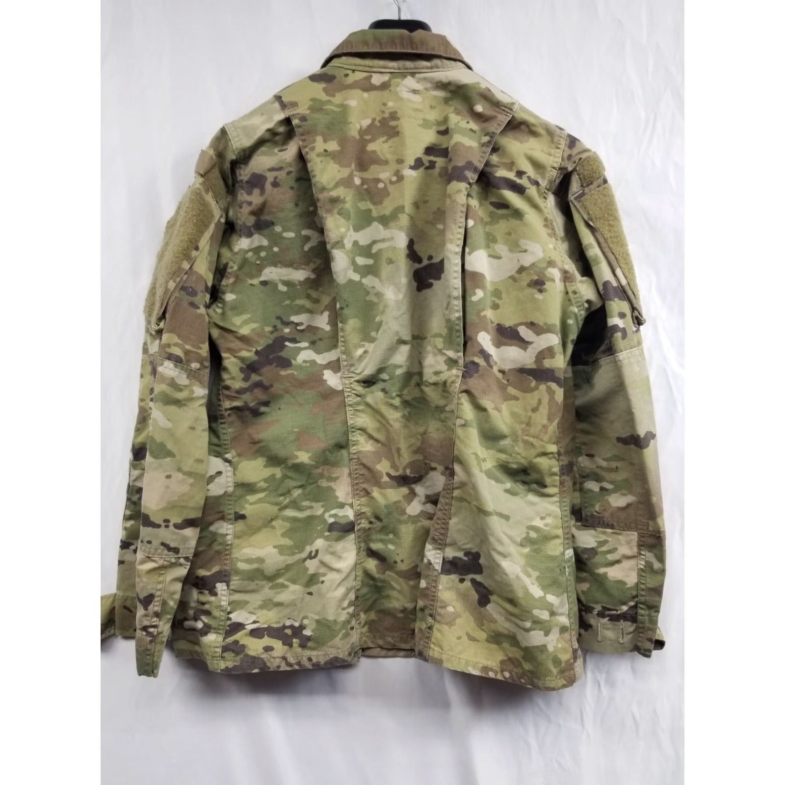 Vintage US Army Combat Jacket Men's 36R Green Woodland Camouflage Cotton Canvas Button Up Jacket Size US XXS / EU 40 - 2 Thumbnail