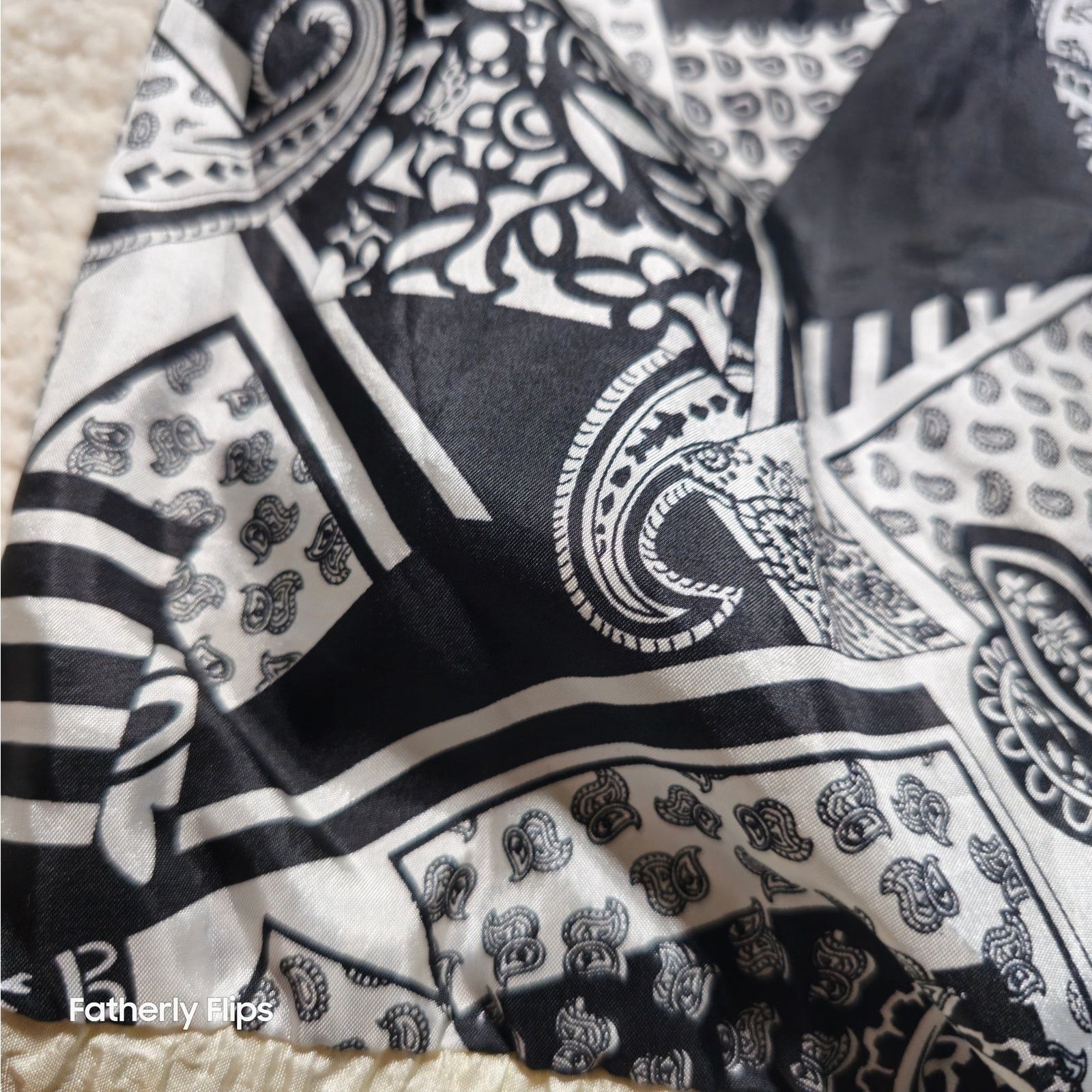 Other Vintage 90s Sunterra Kids Black White Geometric Windbreaker Size S / US 4 / IT 40 - 12 Thumbnail