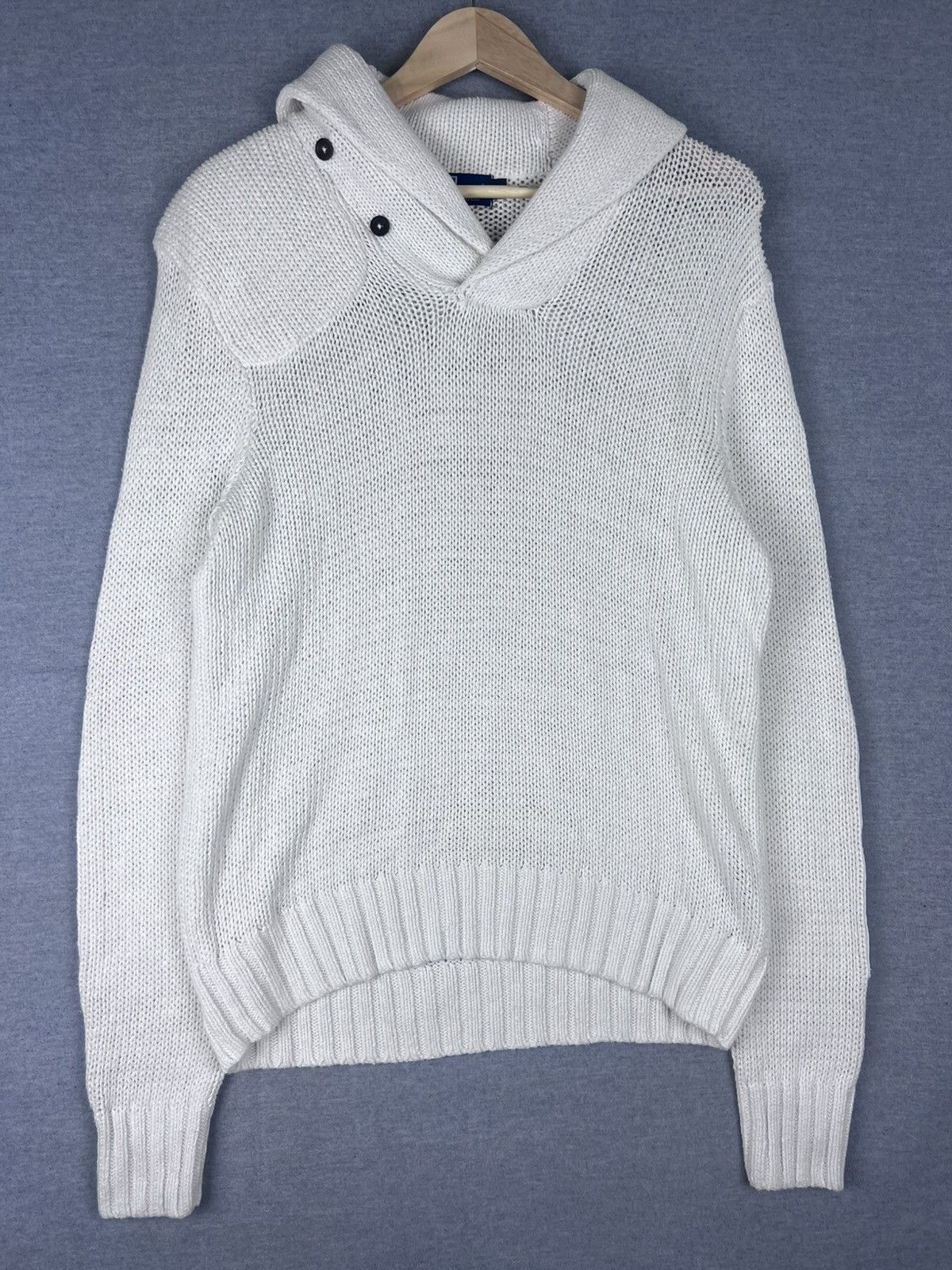 Polo Ralph Lauren Vintage Polo Ralph Lauren Linen Shawl Knit Sweater Men’s M Size US M / EU 48-50 / 2 - 2 Thumbnail