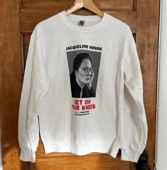 Other Jacqueline Novak Get On Your Knees White Sweatshirt Size S / US 4 / IT 40 - 2 Thumbnail