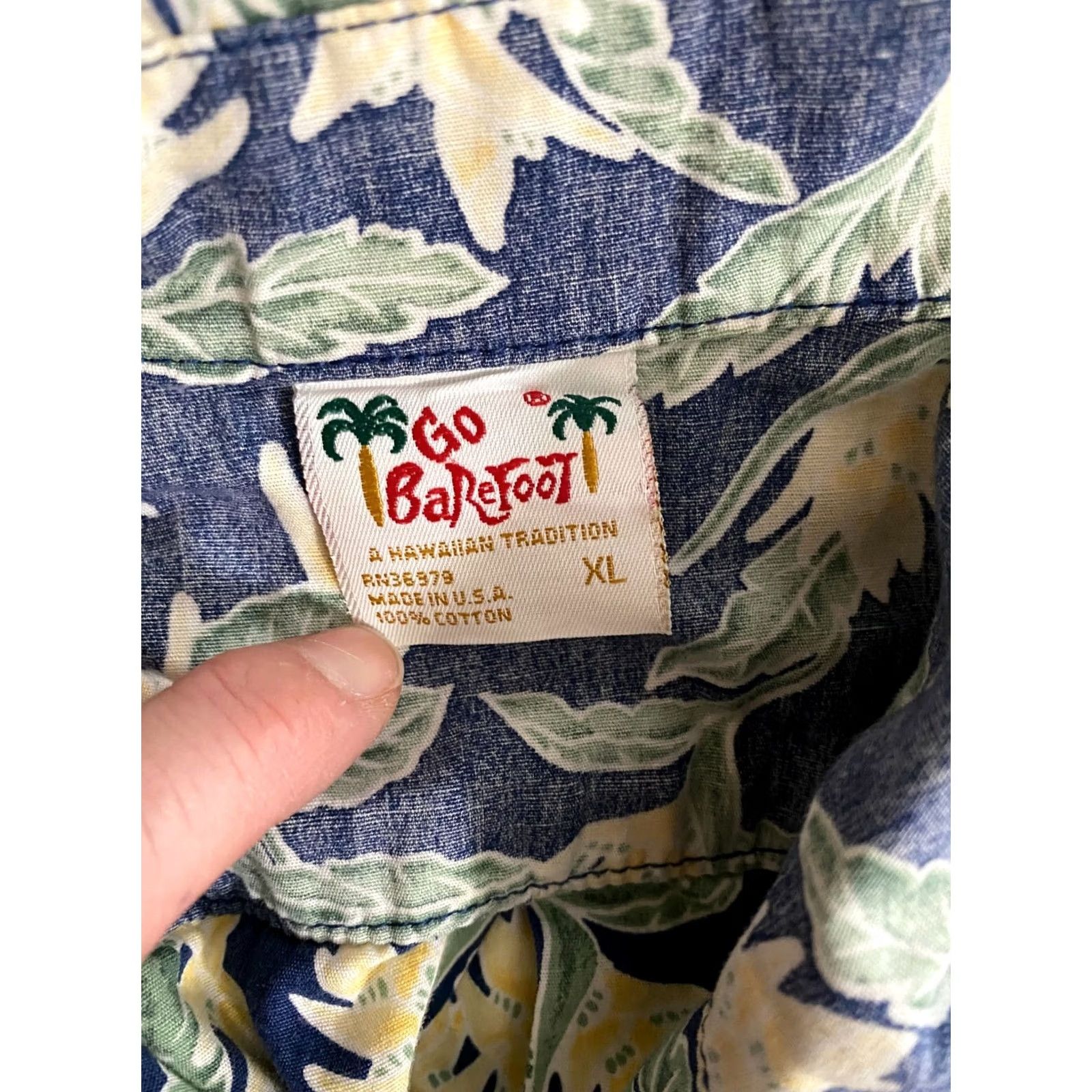 Vivobarefoot Go Barefoot: "A HAWAIIAN TRADITION" Short Sleeve 100% Cotton MEN XL Size US 36 / EU 52 - 3 Thumbnail