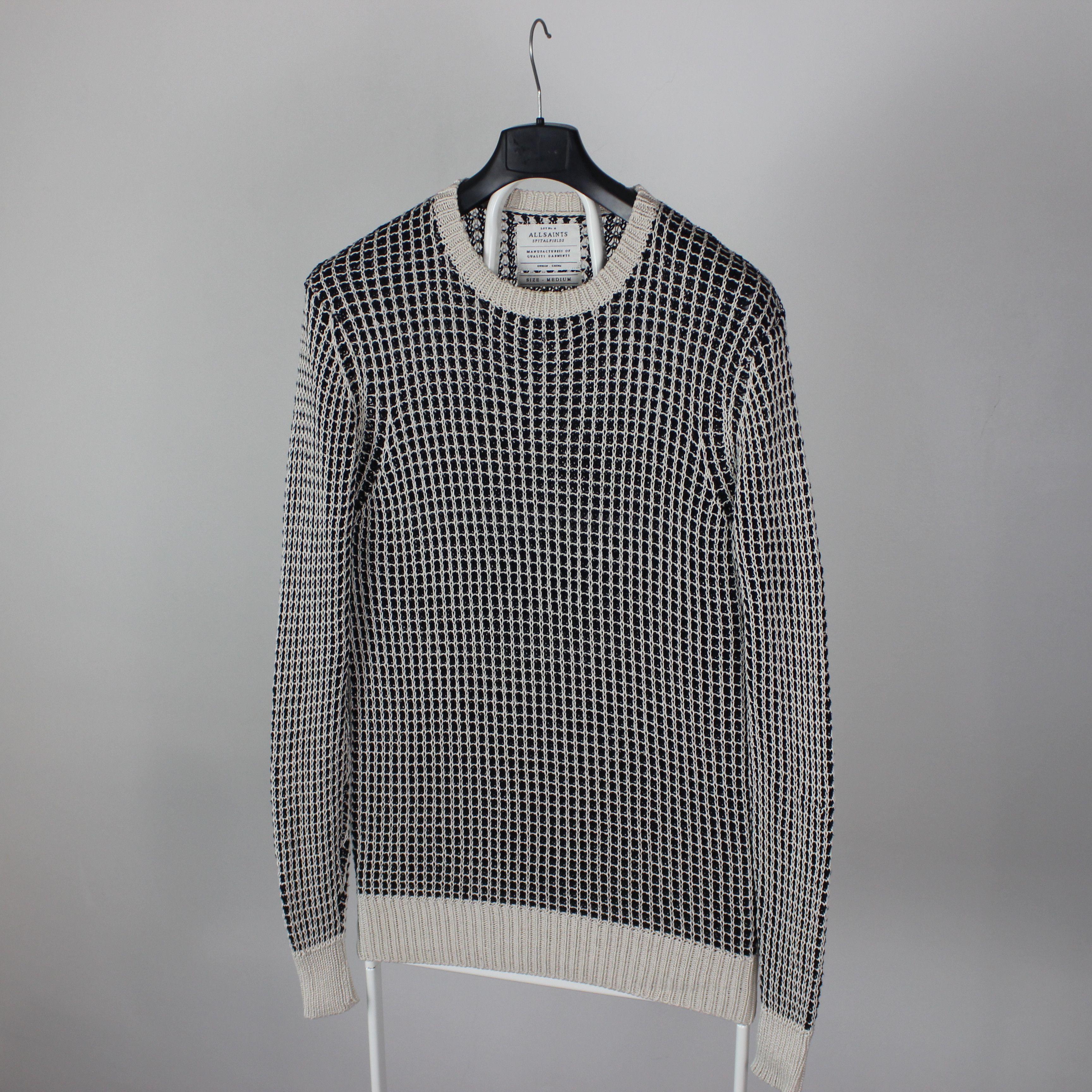 Allsaints Alpine Crew Knit Jumper M gray