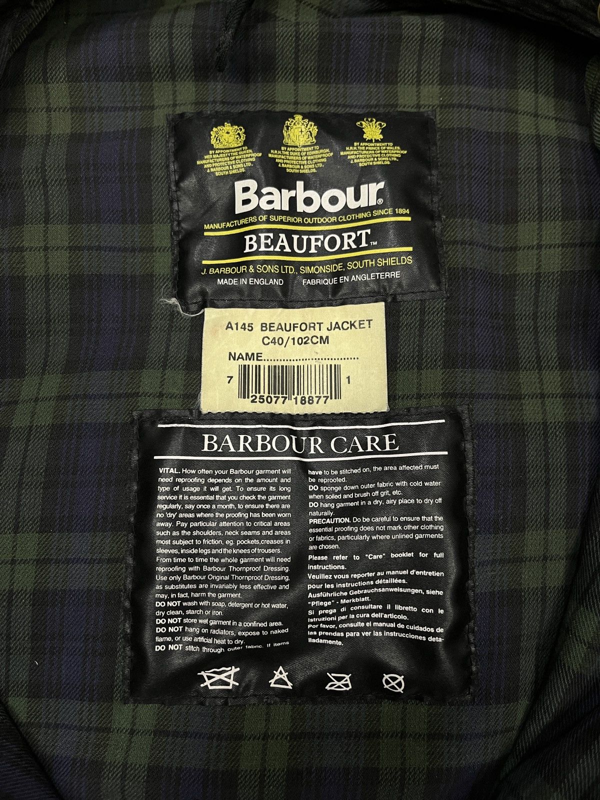 Barbour Barbour WAX jacket BEAUFORT JACKET A145 C40/102CM Coat Size US M / EU 48-50 / 2 - 4 Thumbnail