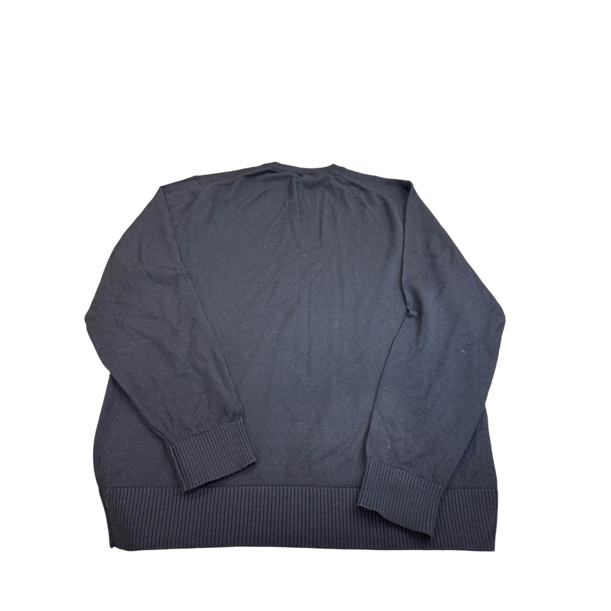 Calvin Klein Calvin Klein Mens Extra Fine Italian Merino Wool Black V-Nec Size US M / EU 48-50 / 2 - 9 Thumbnail