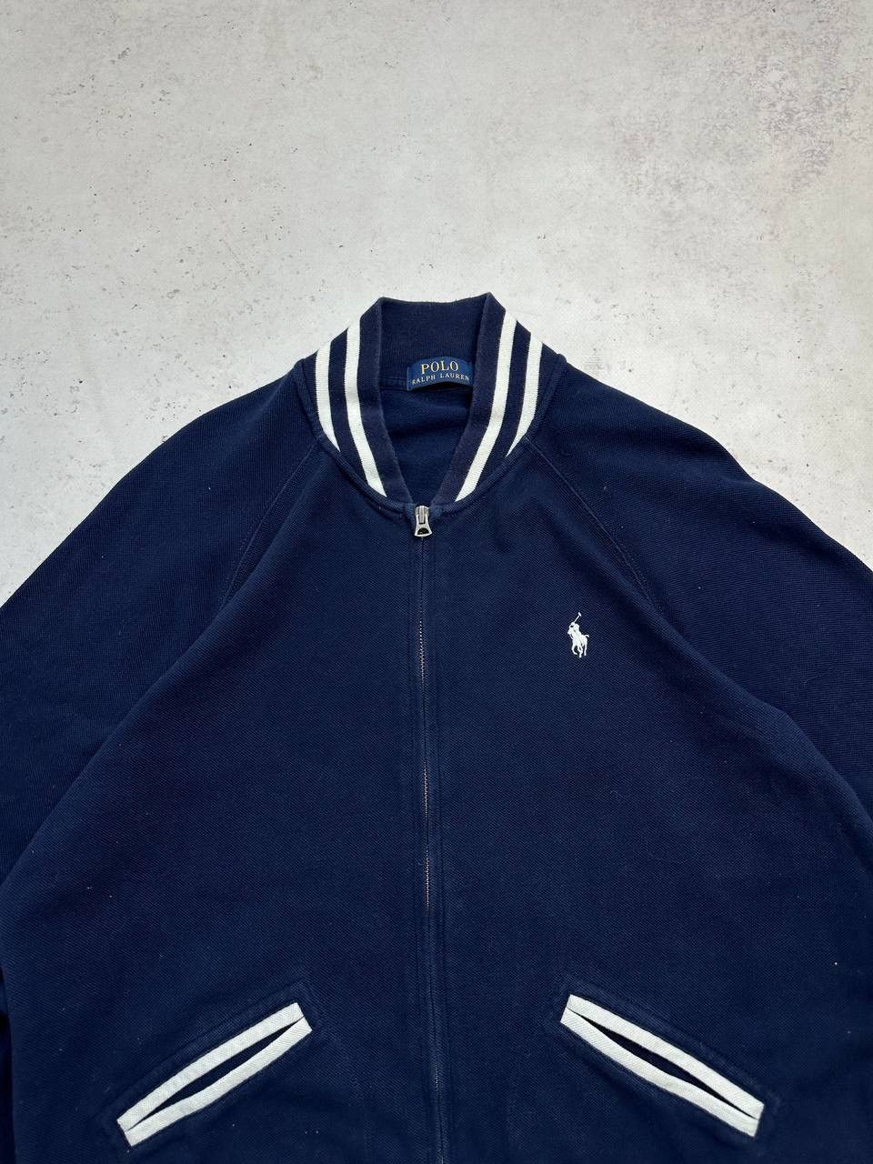 Vintage Vintage Polo Ralph Lauren Cotton Bomber Jacket Y2K Size US L / EU 52-54 / 3 - 2 Thumbnail