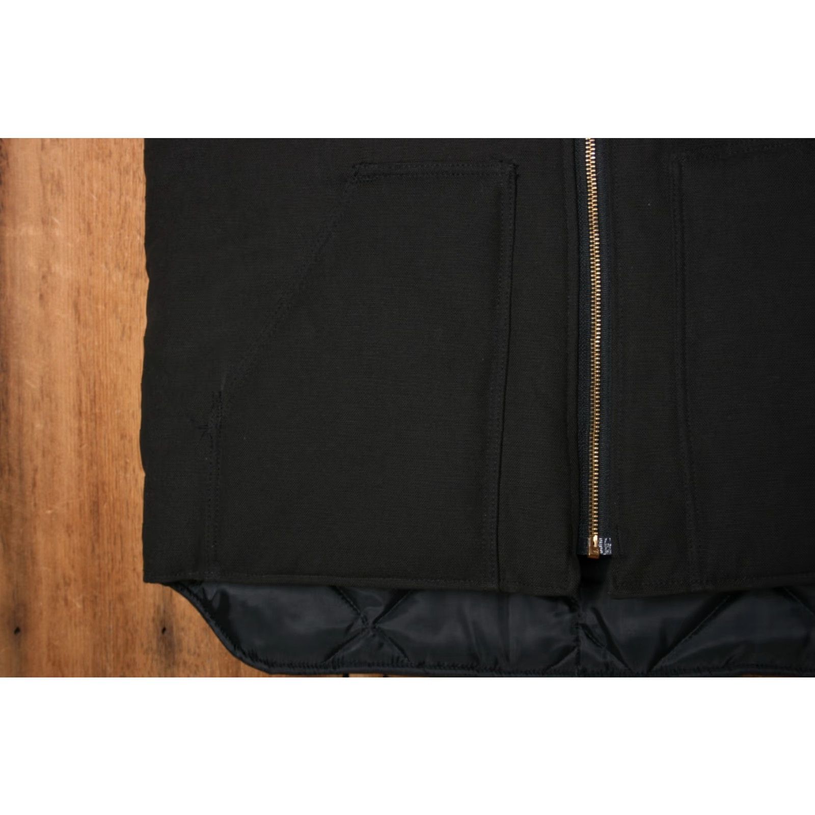 Vintage VINTAGE Polaris Northstar Black Canvas Quilt Lined Insulated Vest Mens Sz. L Size US L / EU 52-54 / 3 - 4 Thumbnail