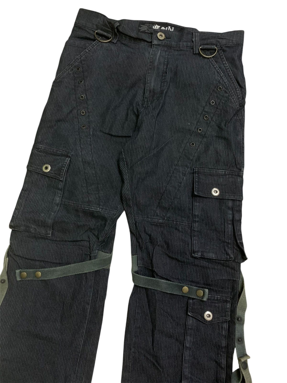 Japanese Brand × Vintage Vintage Y2k Rain King Of The Street Parachute Bondage Pant Size US 33 - 2 Thumbnail