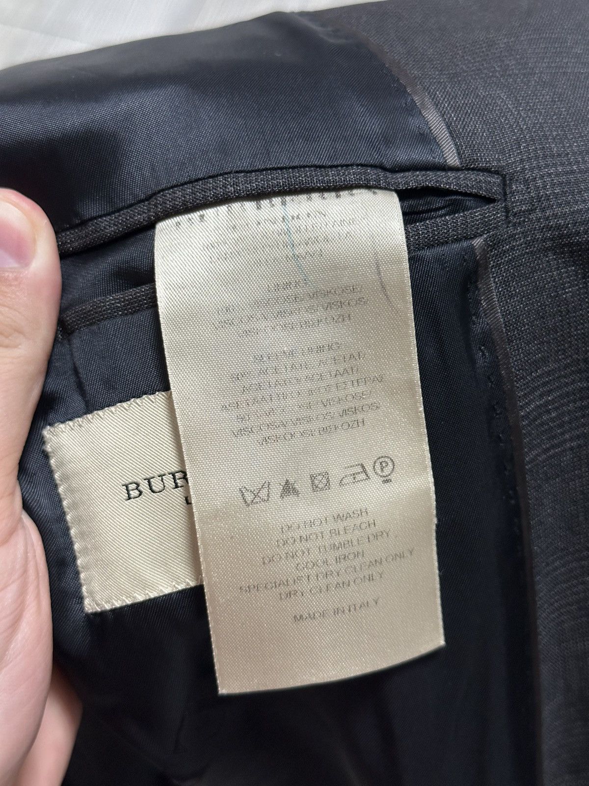 Burberry Vintage Gray Burberry Blazer Size 52R - 9 Thumbnail