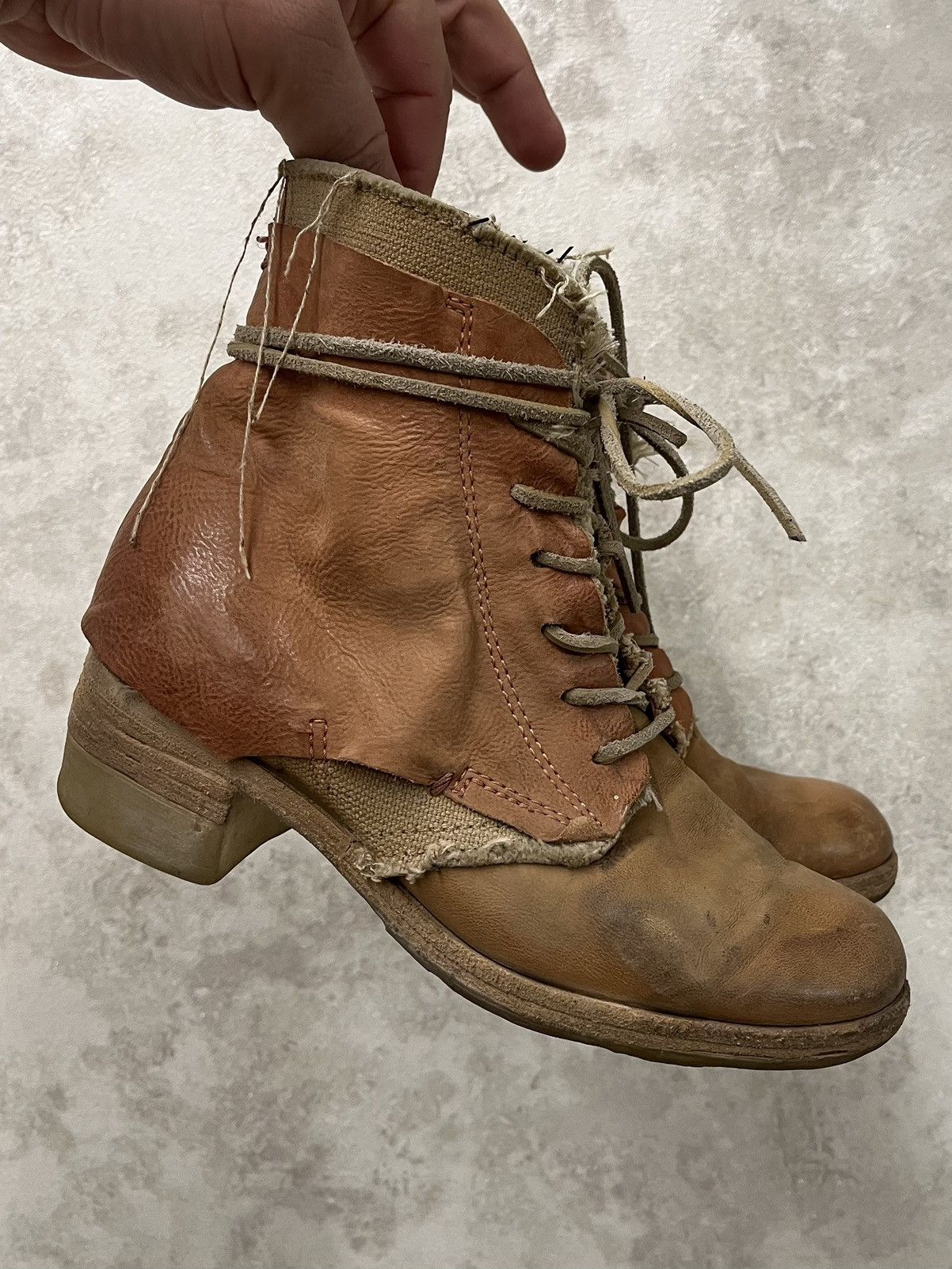 A.S.98 A.S.98 Airstep Leather Brown Avant Harde Bogo Biker Boots Size US 7 / IT 37 - 3 Thumbnail
