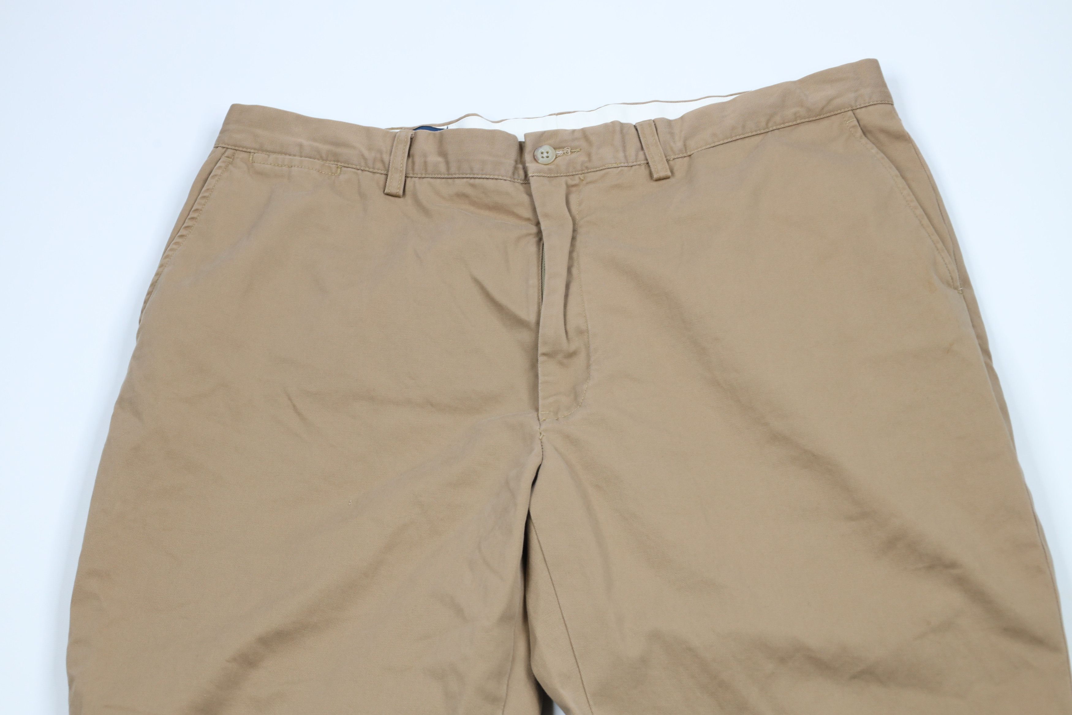 Ralph Lauren × Vintage Vintage 90s Ralph Lauren Wide Leg Cotton Chino Pants Brown Size US 40 / EU 56 - 2 Thumbnail