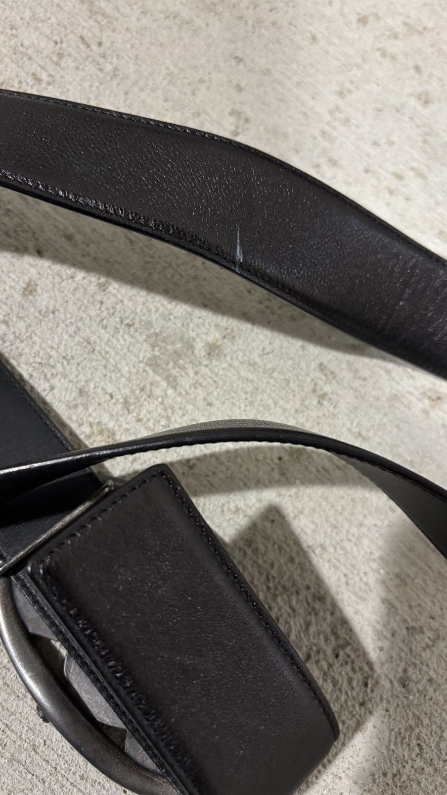 Saint Laurent Paris Yves Saint Laurent Paris Logo Belt Size 30 - 16 Thumbnail