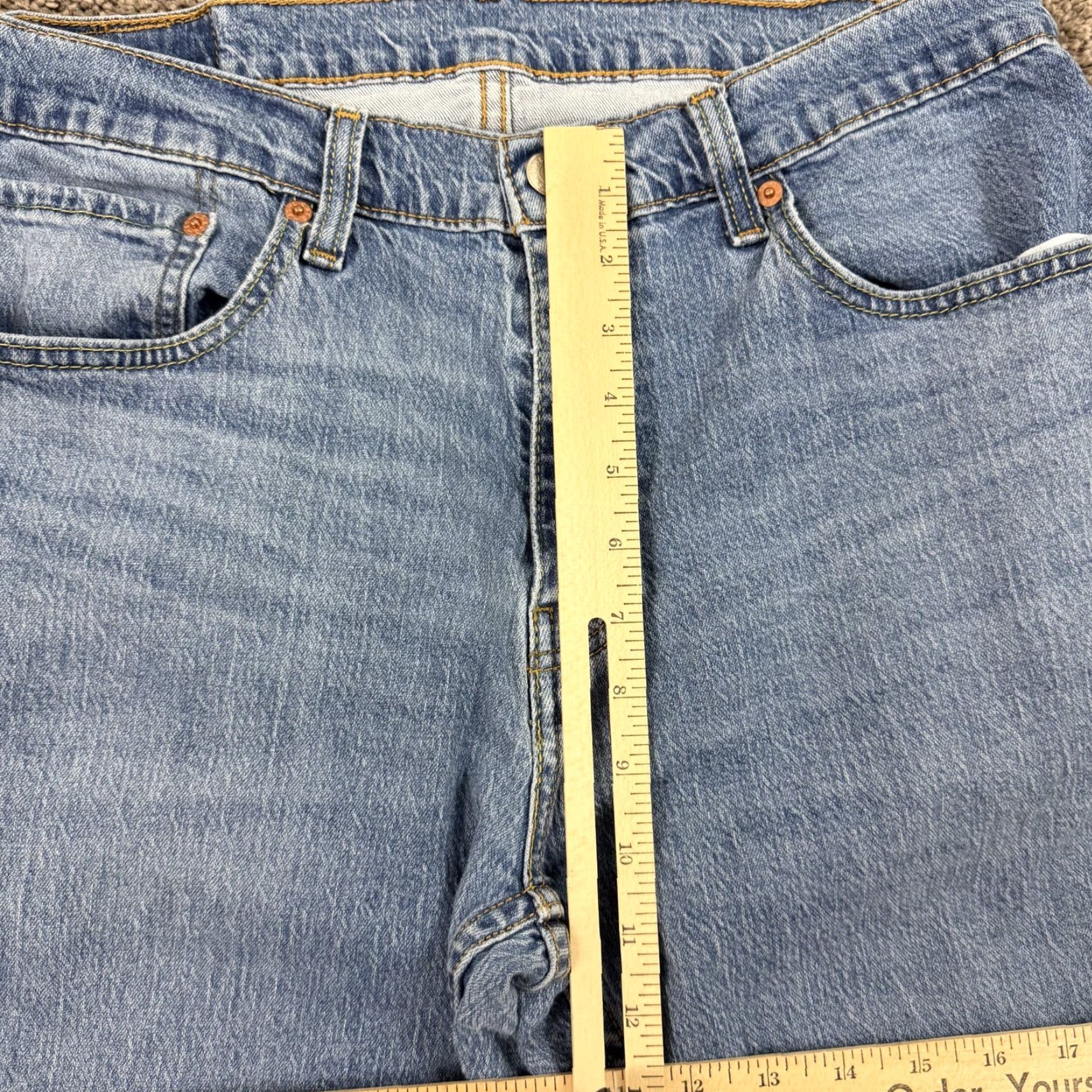 Levi's Levis 559 Jeans Mens 34 Straight Leg Relaxed Fit Medium Wash Denim 100% Cotton Size US 32 / EU 48 - 4 Thumbnail
