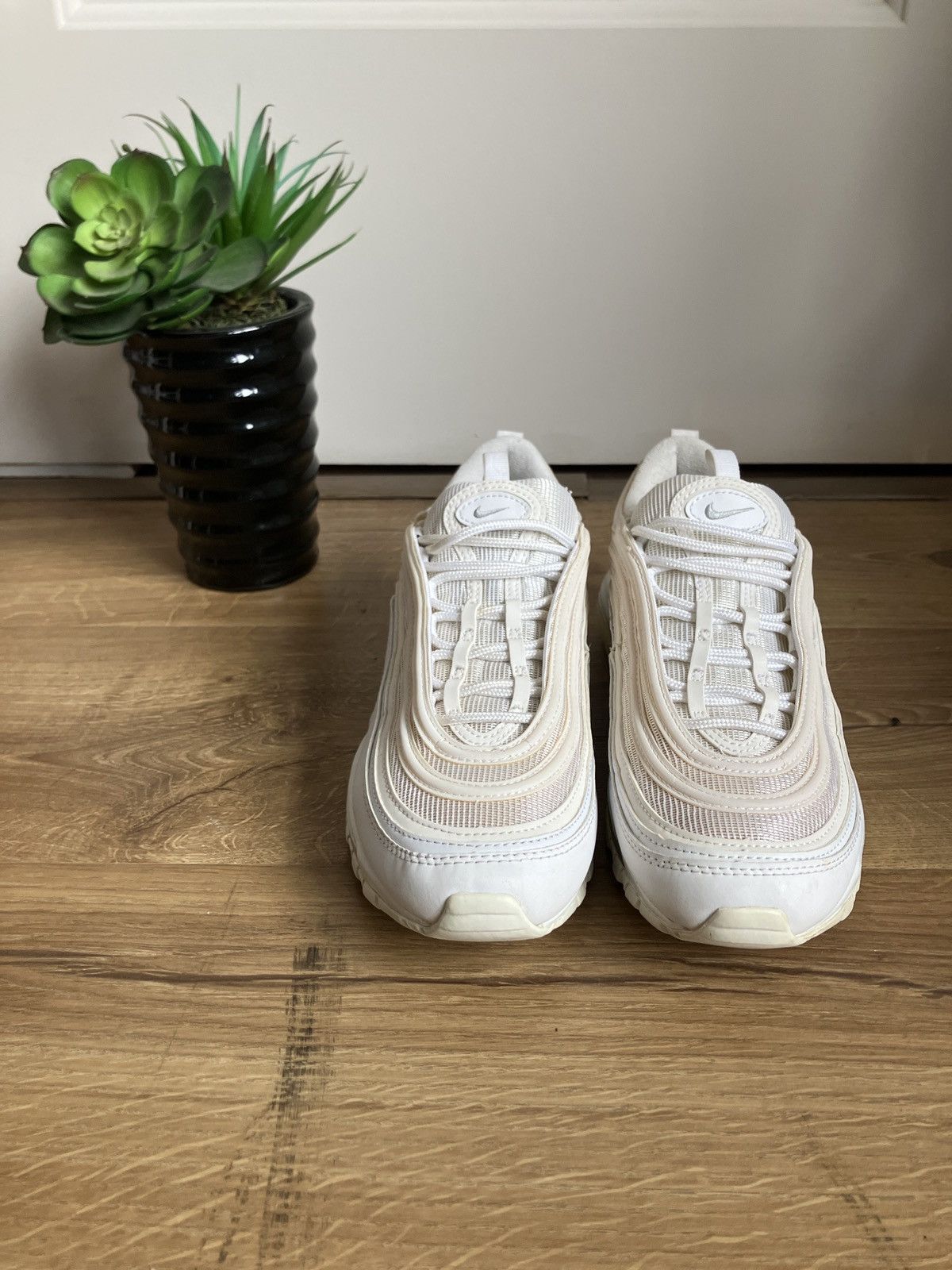 Nike Nike Air Max 97 Triple White Size US 8 / EU 41 - 3 Thumbnail