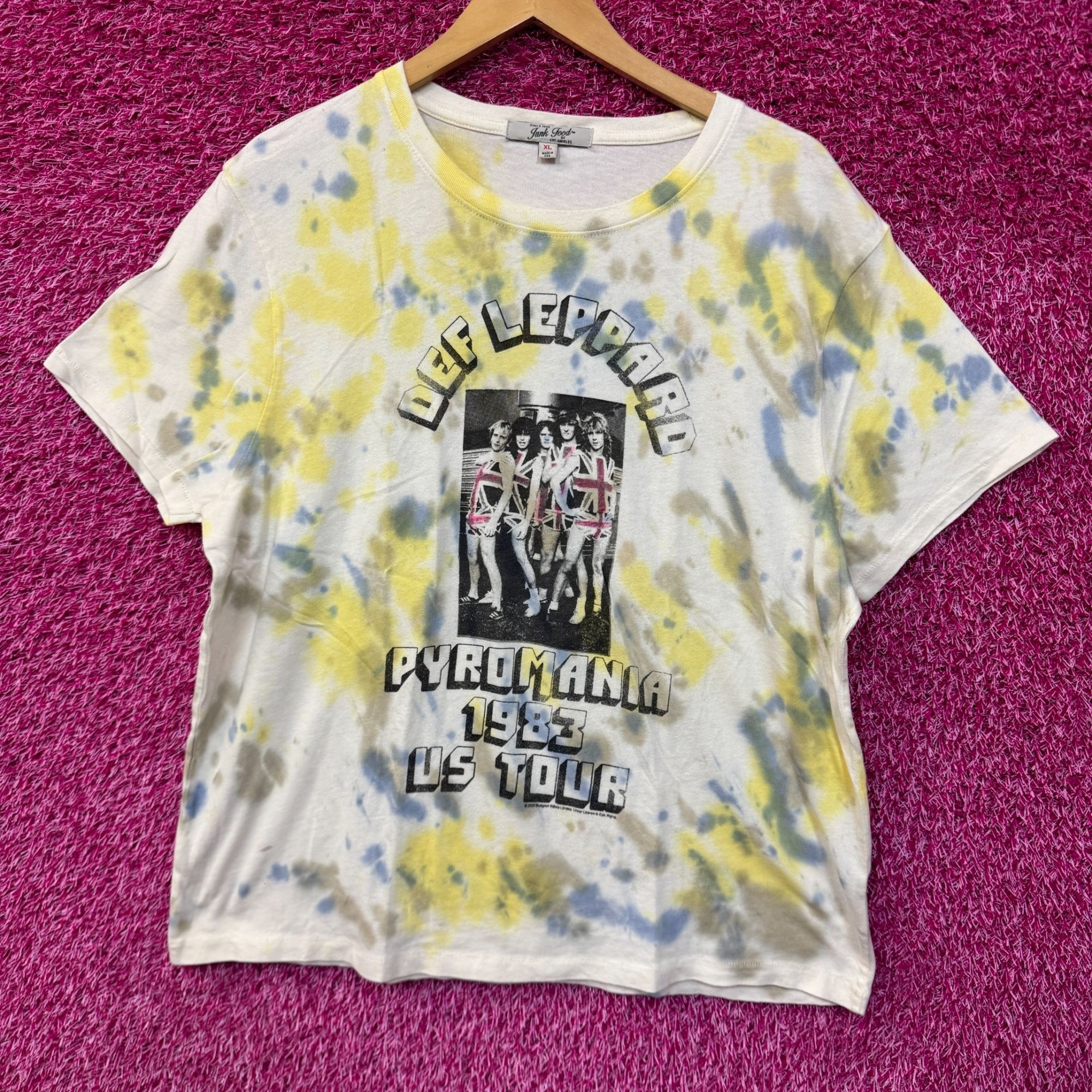Def Leppard Def Leppard Pyromania 1983 US Tour Heavy Metal Tie Dye XL Size US XL / EU 56 / 4 - 1 Thumbnail