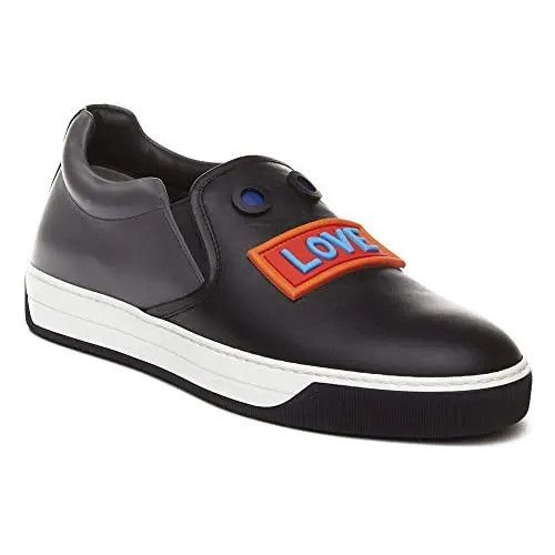 Fendi Fendi "Love Fendi" Leather Slip-On Sneakers Size US 10 / EU 43 - 2 Thumbnail