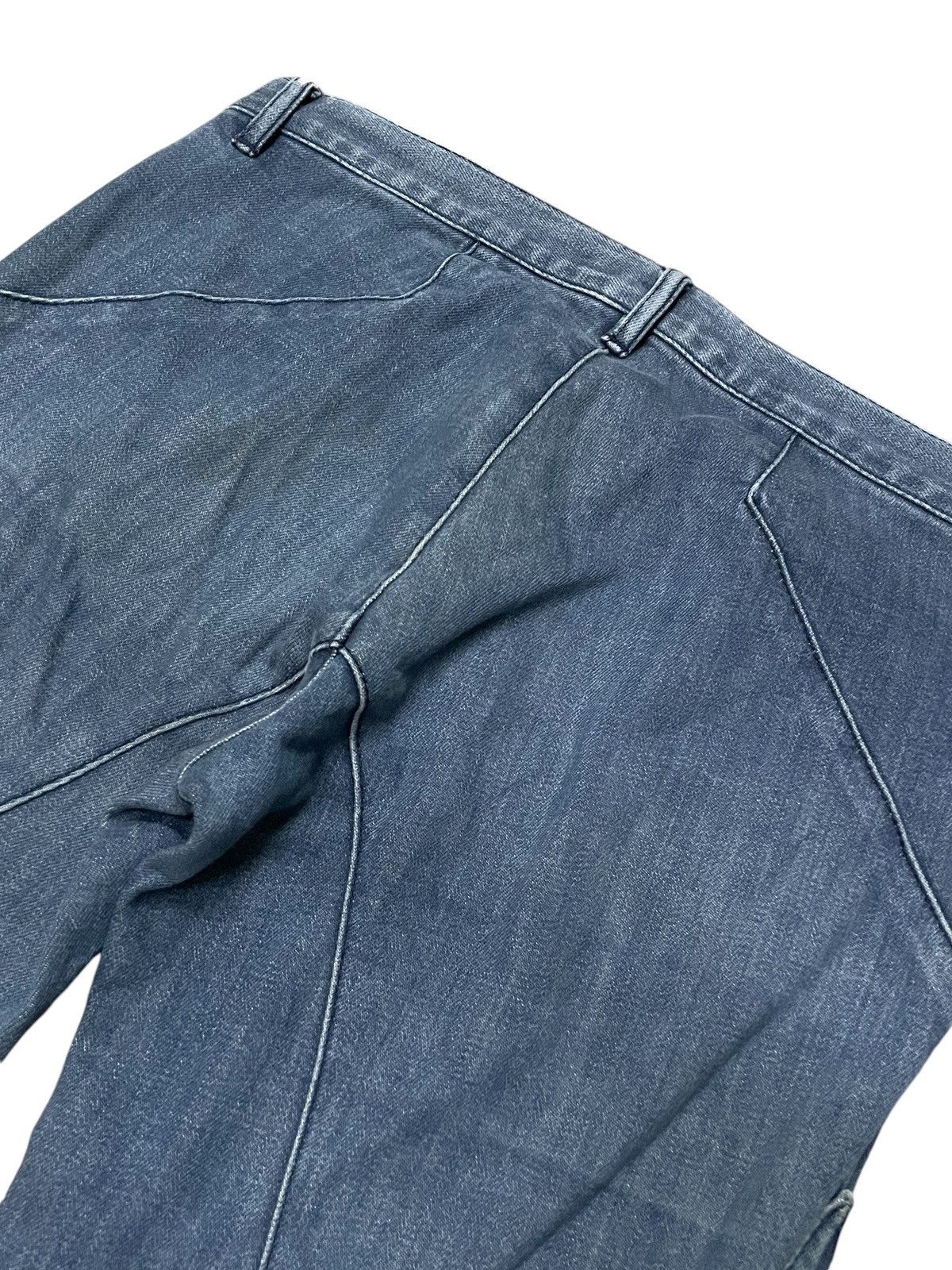 If Six Was Nine × Japanese Brand × Le Grande Bleu (L.G.B.) Super Flared Tribal Layered Jeans By Vivayou Size US 29 - 12 Thumbnail