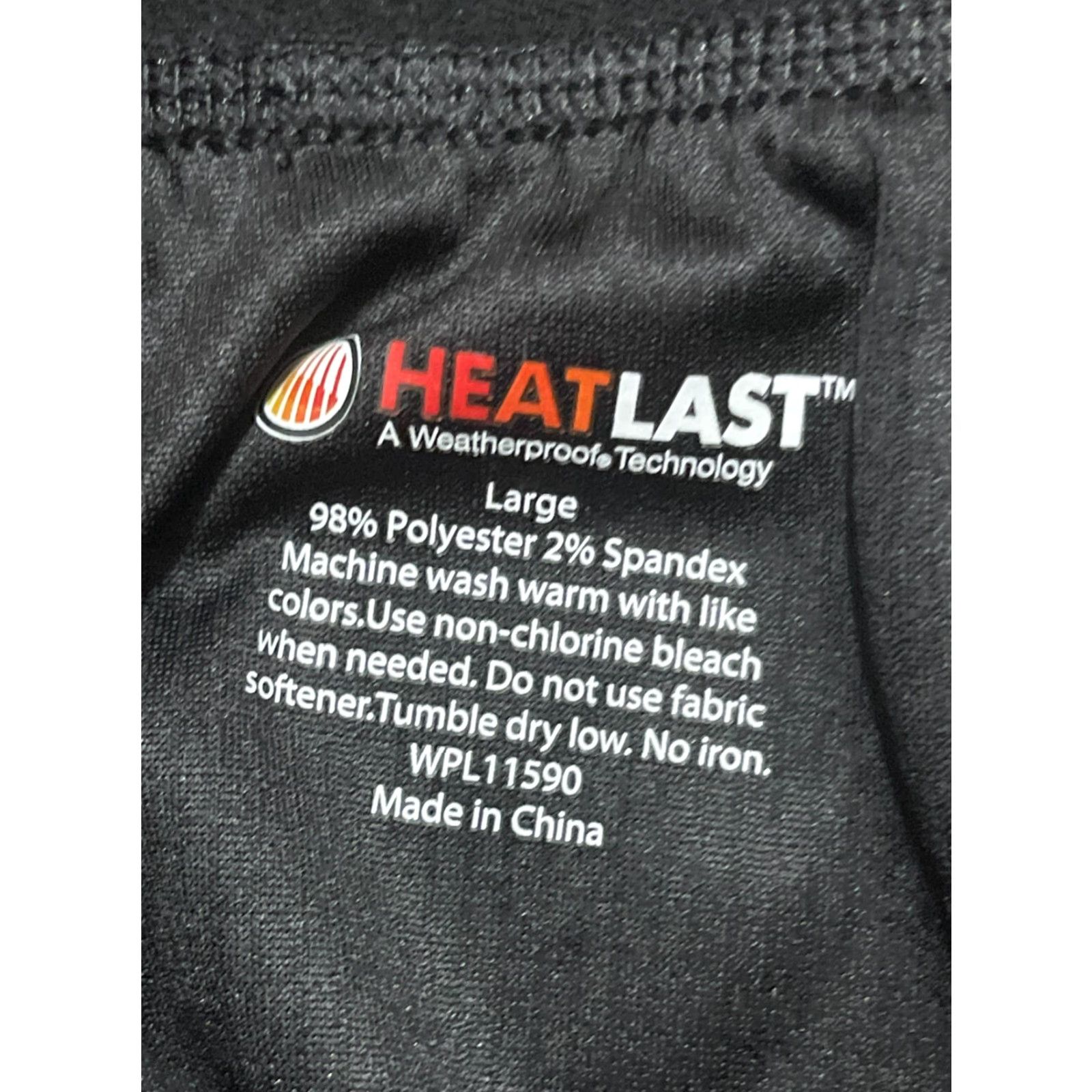 Weatherproof Weatherproof Sweatpants, Men's Large, Black, HEATLAST, Pull On, Casual, Pants, 27in Inseam, Regular Fit, Weatherproof Brand Size US 33 - 5 Thumbnail