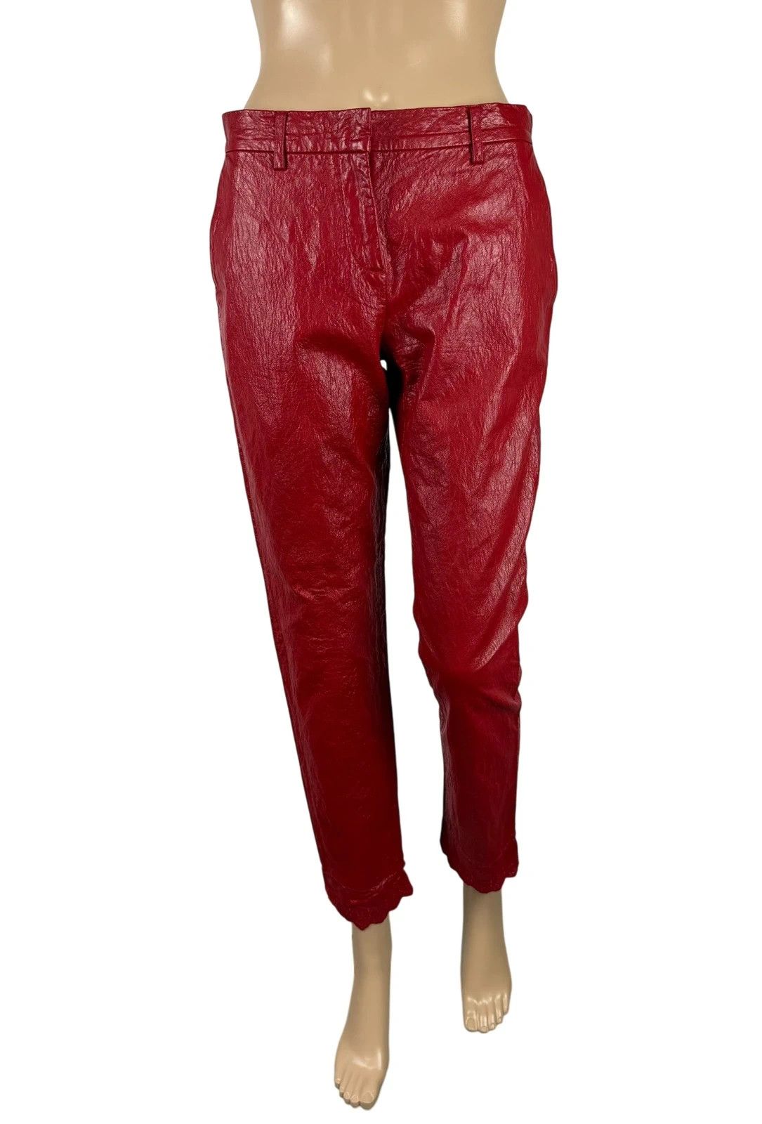 Other Philosophy Di Lorenzo Serafini Faux Leather Trousers Size 27" / US 4 / IT 40 - 2 Thumbnail