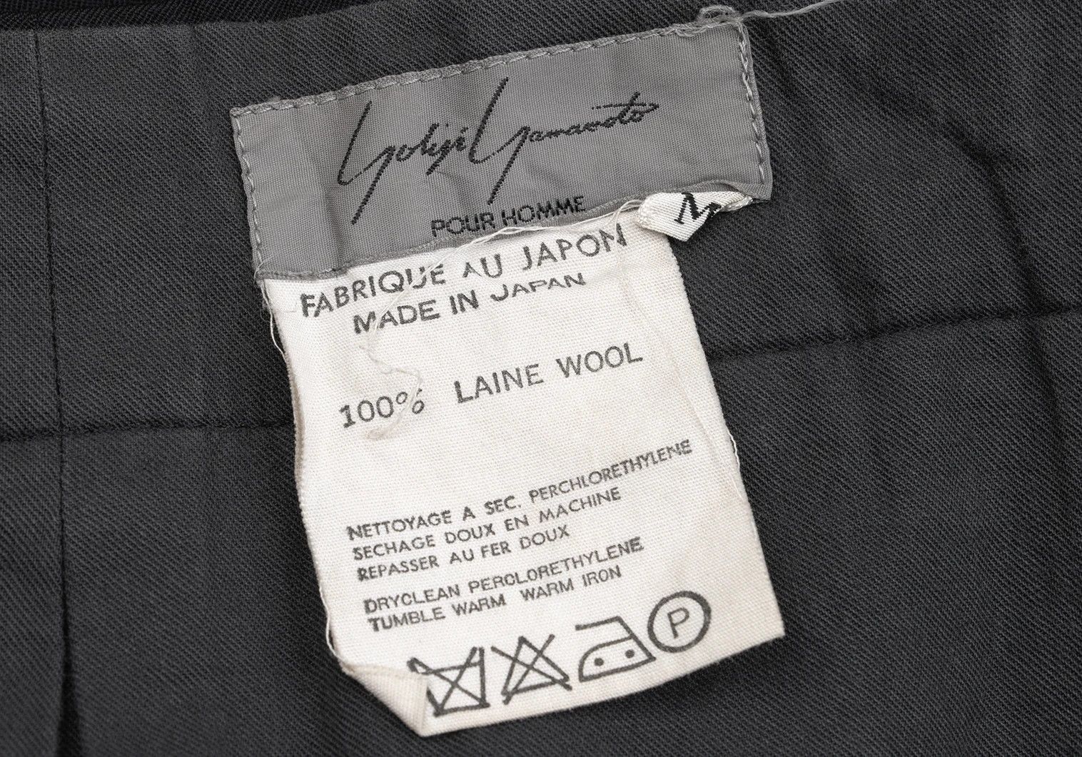 Yohji Yamamoto Yohji Yamamoto Wool Gabardine Zip Trousers Size US 38 / EU 54 - 20 Thumbnail
