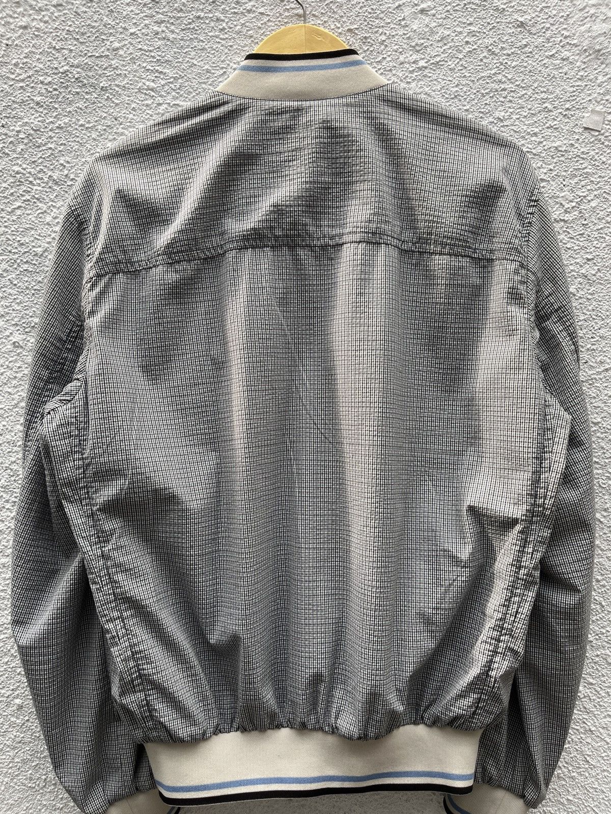 Prada SS09 Prada Blue Chic Squared Light Bomber Jacket Size US L / EU 52-54 / 3 - 17 Thumbnail