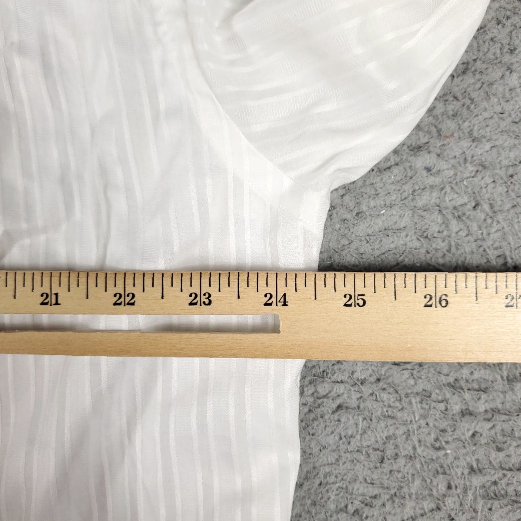 Tommy Bahama Tommy Bahama Shirt Mens Dress Shirt Striped Ivory 100% Cotton Long Sleeve Button Up Collared Size 42R - 6 Thumbnail