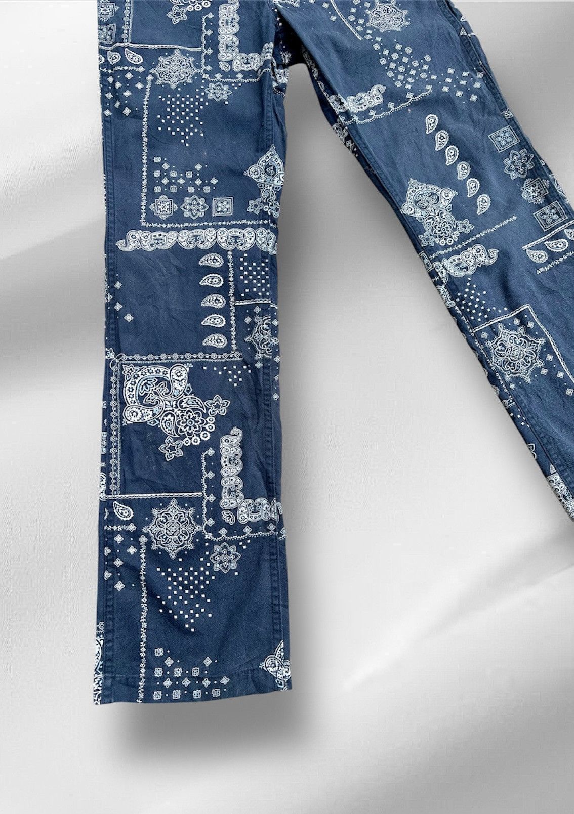 Japanese Brand × Kapital × Spellbound Vintage Spellbound DMG Japan Bandana Navy Mens Size US 30 / EU 46 - 5 Thumbnail