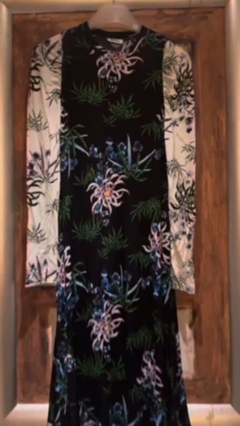 Kenzo KENZO Render a long sleeve fitted dress Size S / US 4 / IT 40 - 1 Thumbnail