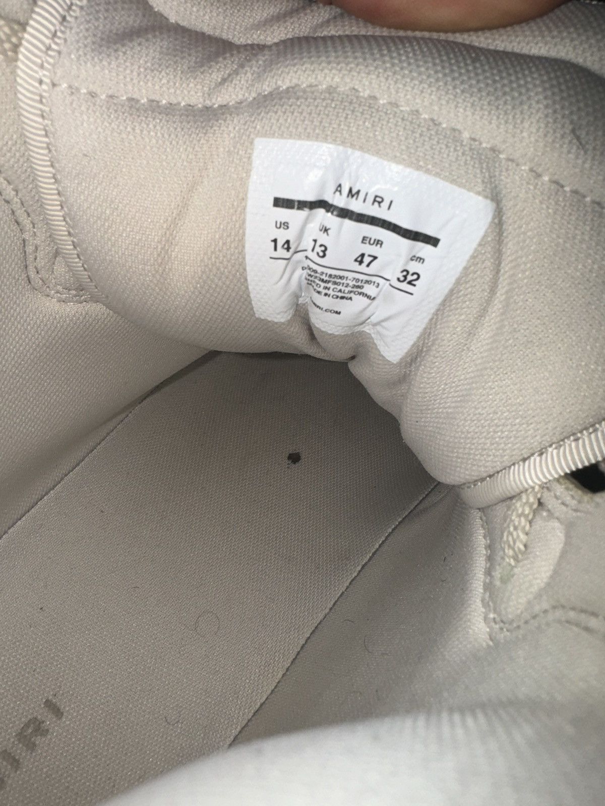 Amiri Amiri Skeleton High-Top Size US 14 / EU 47 - 6 Thumbnail