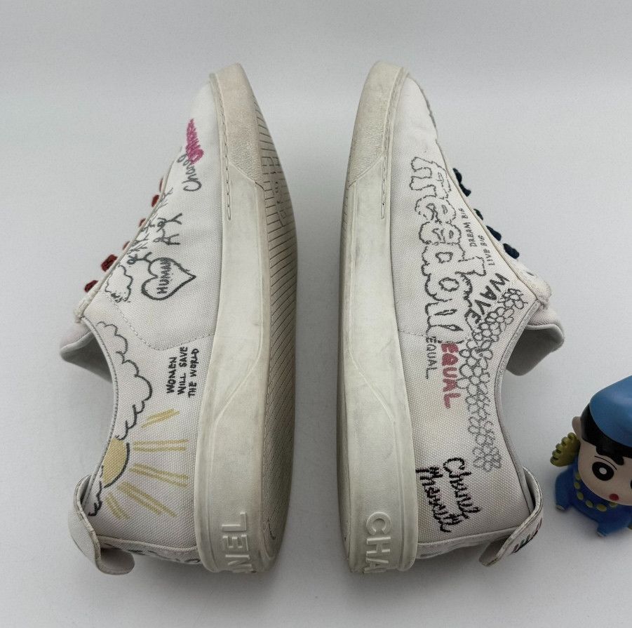 Chanel Pharrell x CHANEL Logos Limited Sneakers. Size US 10 / EU 43 - 4 Thumbnail