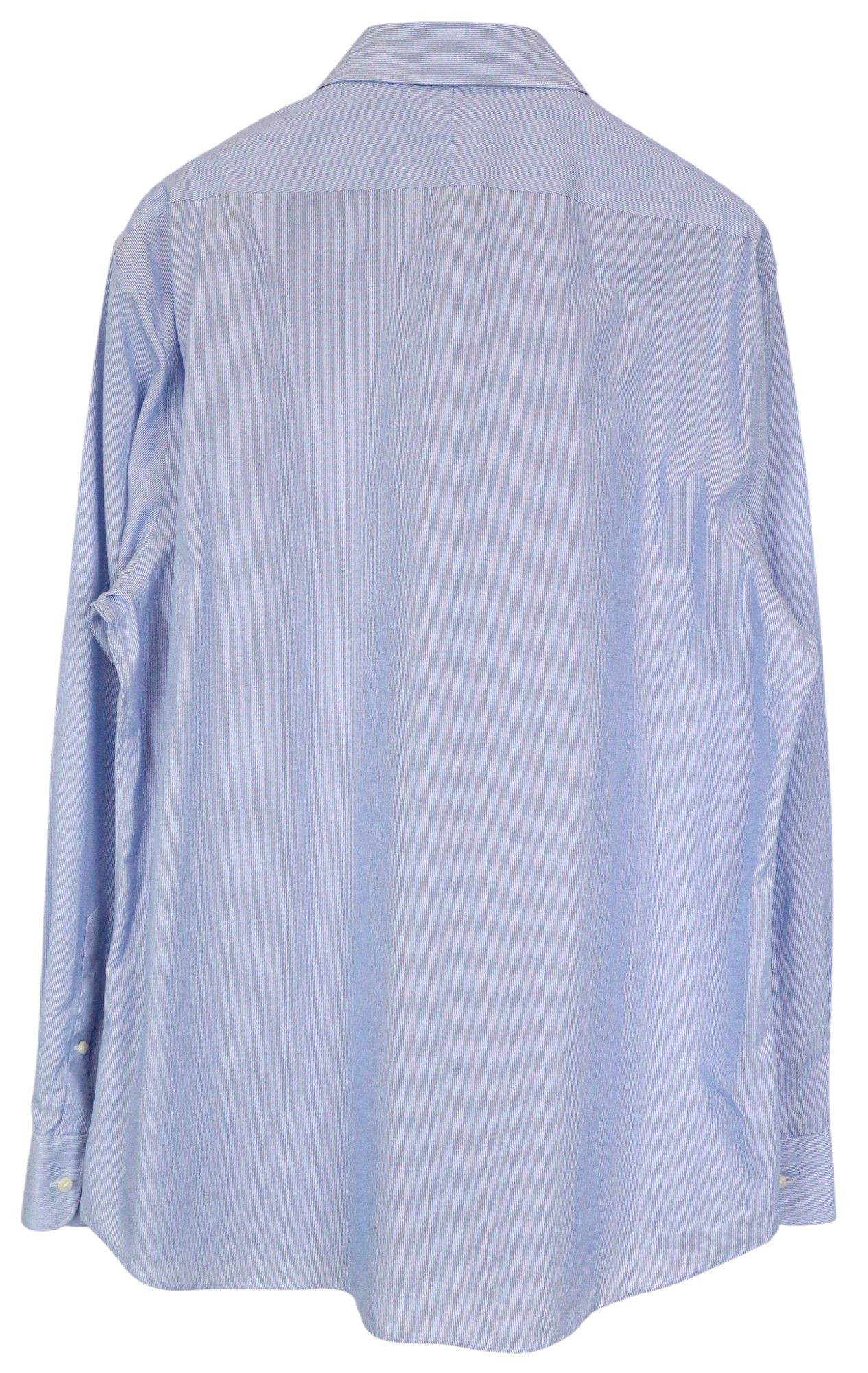 Suitsupply 46/18 Extra Slim Blue Cotton Shirt 78585 Size 46R - 2 Thumbnail