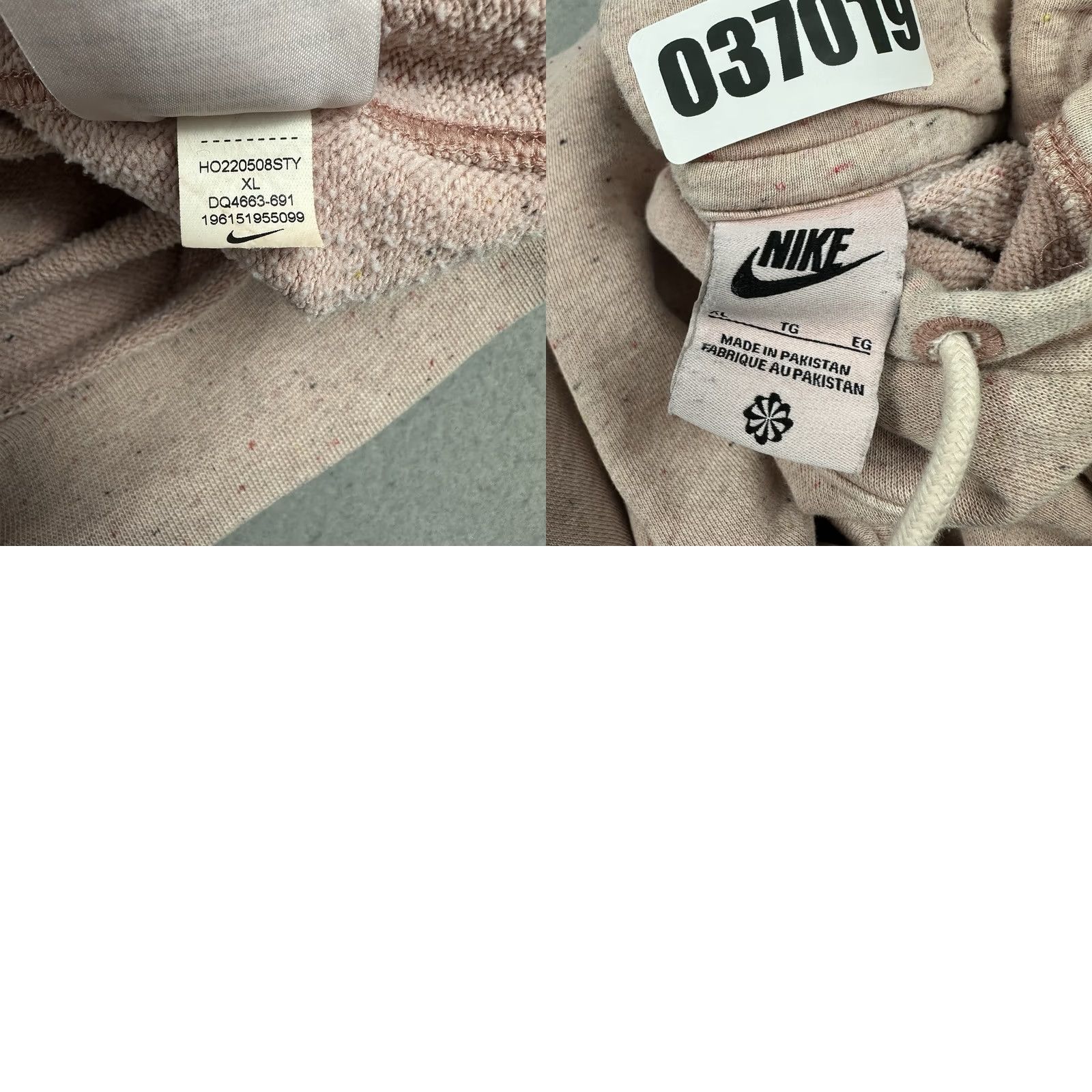 Nike Nike Hoodie Men's XL Pink RIval Speckled Pullover Swoosh Logo Knit Sweatshirt Long Sleeve Hooded Pockets Regular Fit Pullover Sports Shirt Size US XL / EU 56 / 4 - 8 Thumbnail
