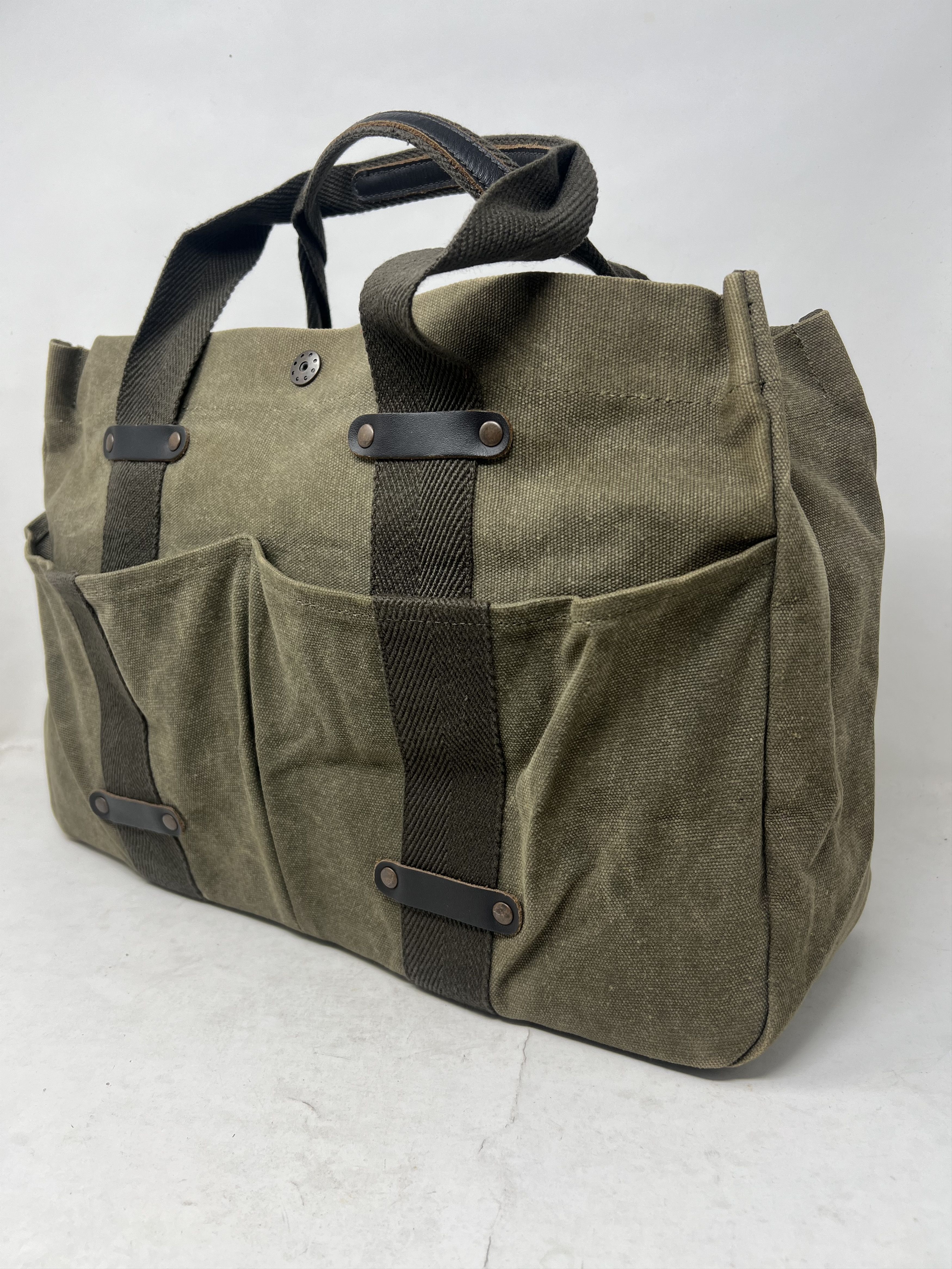 Japanese Brand Back Number Canvas Tote Bag Size ONE SIZE - 2 Thumbnail