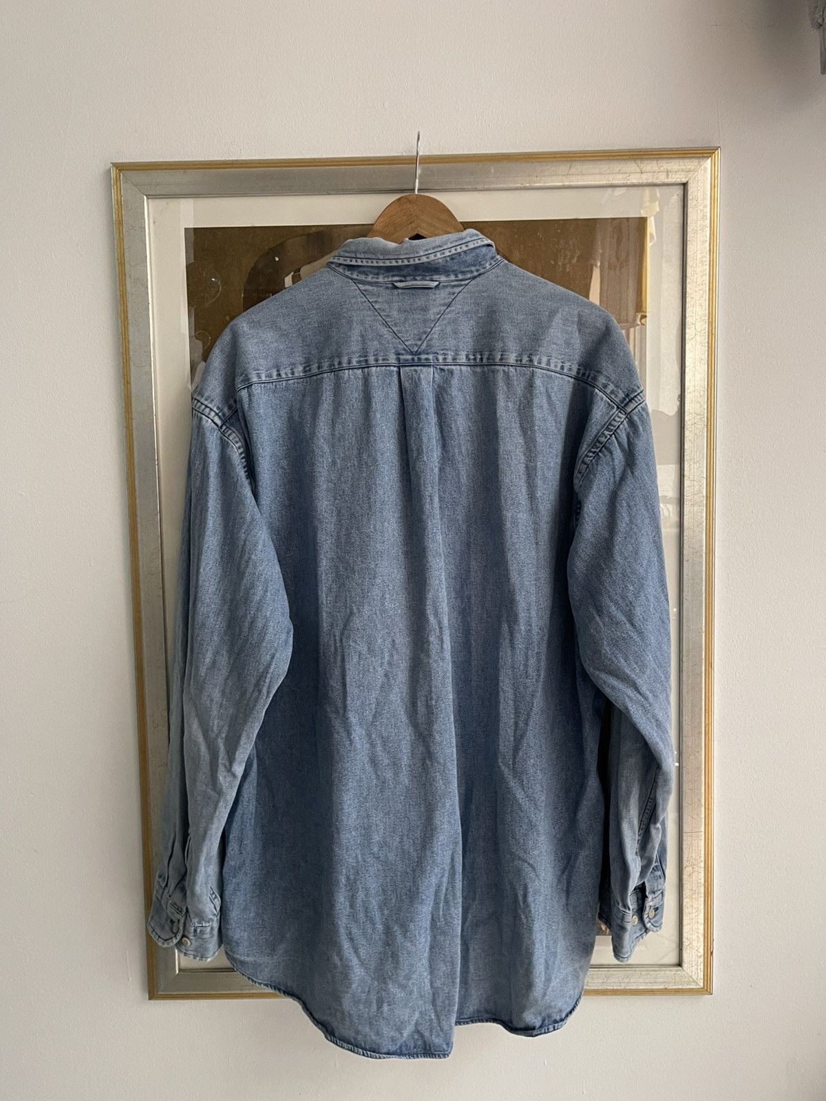 Tommy Hilfiger Vintage Tommy Hilfiger Denim Shirt Size US XL / EU 56 / 4 - 2 Thumbnail