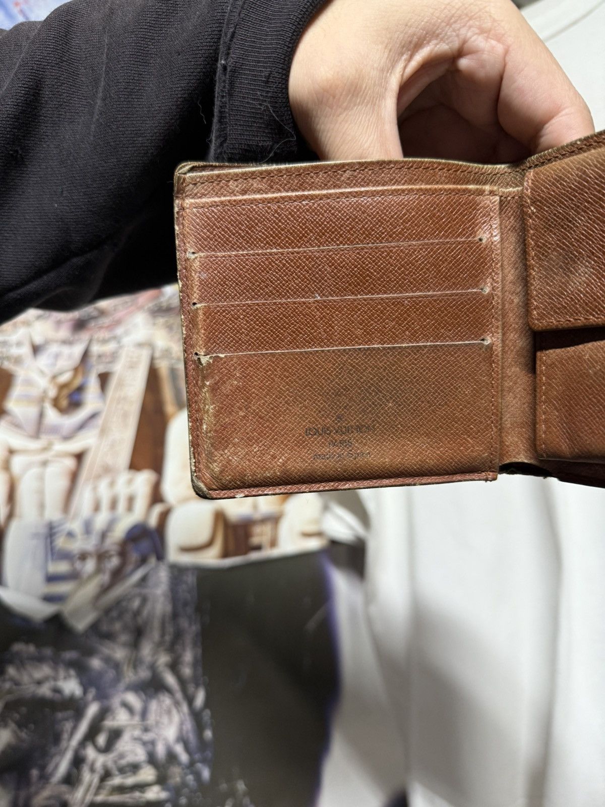 Louis Vuitton Louis Vuitton Monogram Brown Leather Bifold Wallet Preowned Size ONE SIZE - 11 Thumbnail