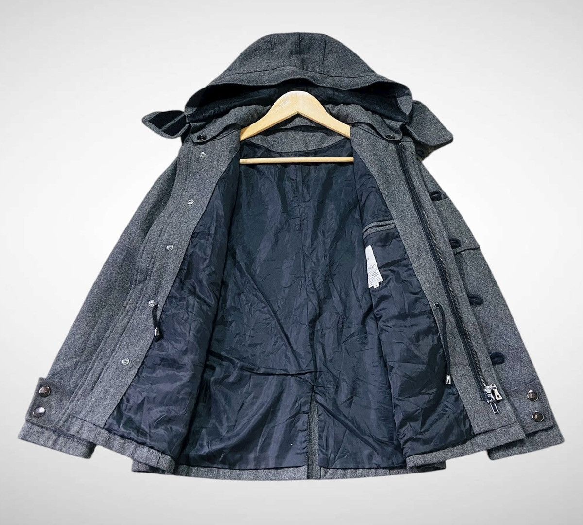 semanticdesign Semantic Design Multipocket Hoodie Wool Jacket Size M / US 6-8 / IT 42-44 - 4 Thumbnail