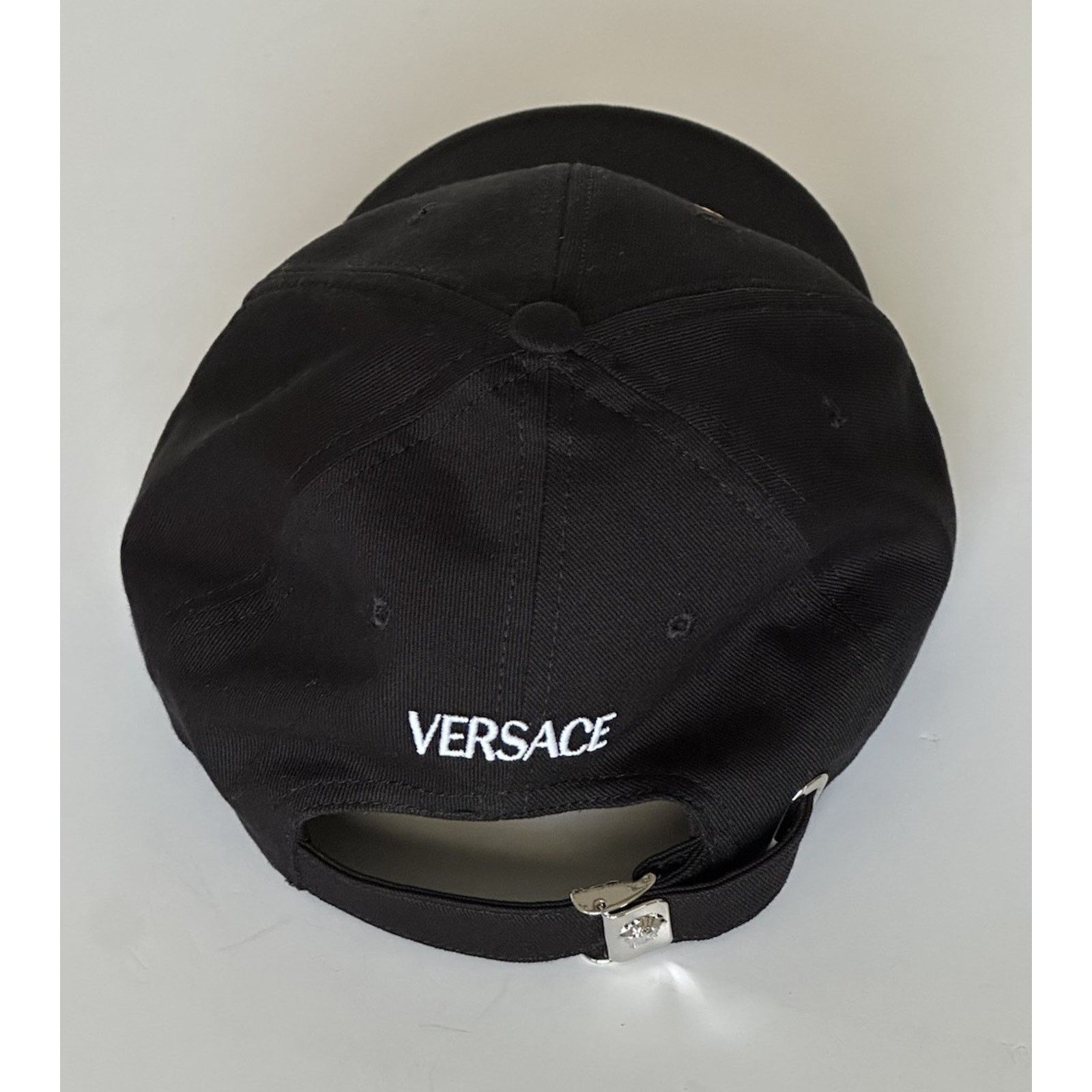 Versace Versace Embroidered Baseball Cap Hat Black/Gold 57 ICAP006 Size ONE SIZE - 6 Thumbnail