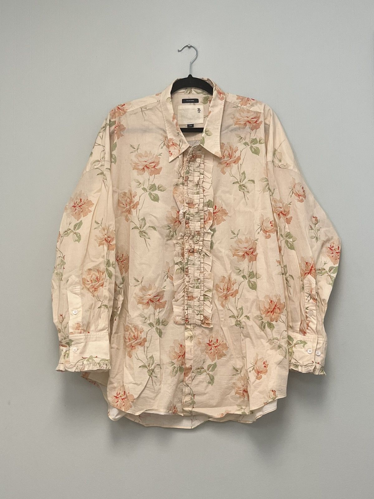 R13 Drop neck tuxedo shirt. Large Size L / US 10 / IT 46 - 10 Thumbnail