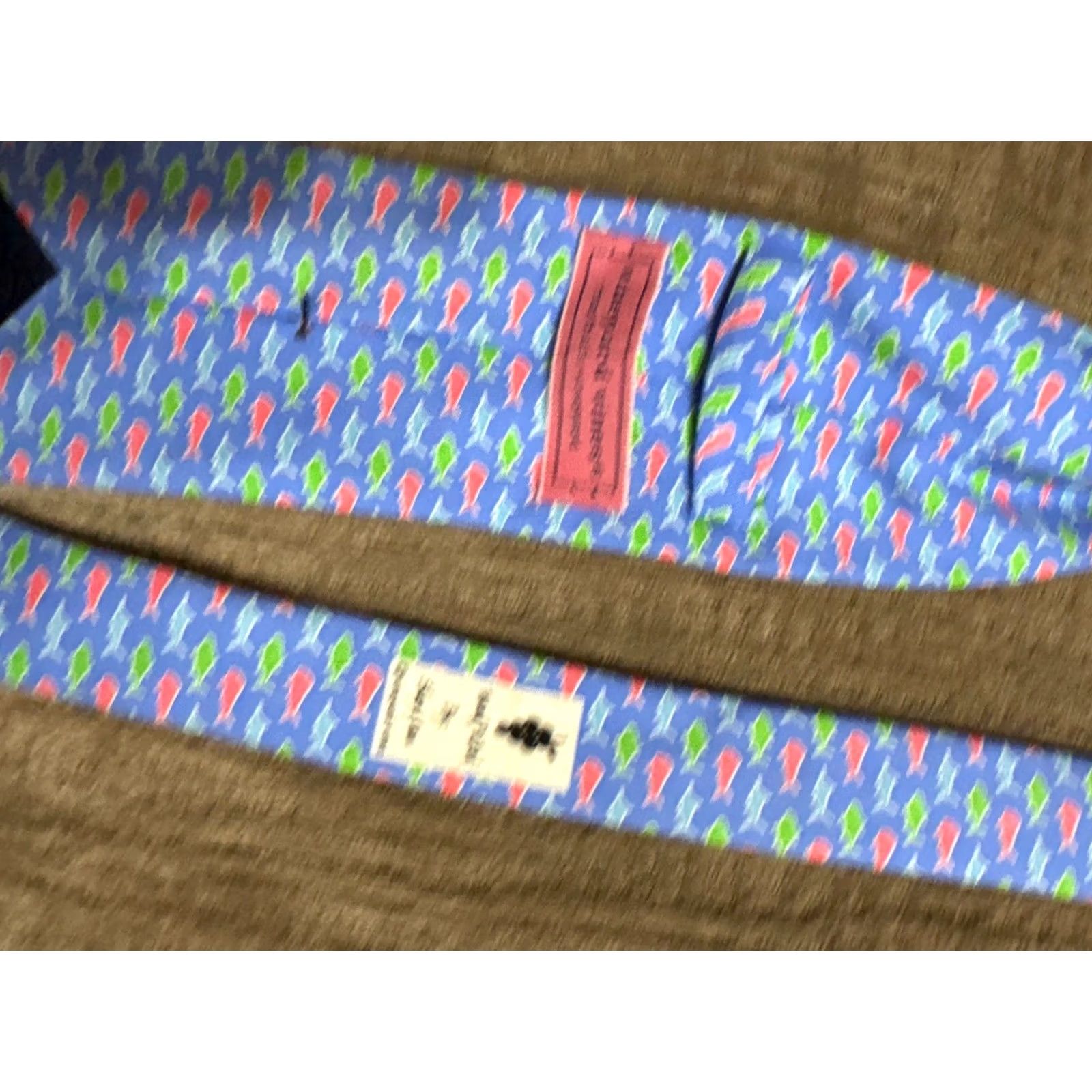 Vintage Vineyard Vines Shirt Sharks Sea Fish Mens Silk Necktie Tie Size ONE SIZE - 6 Thumbnail
