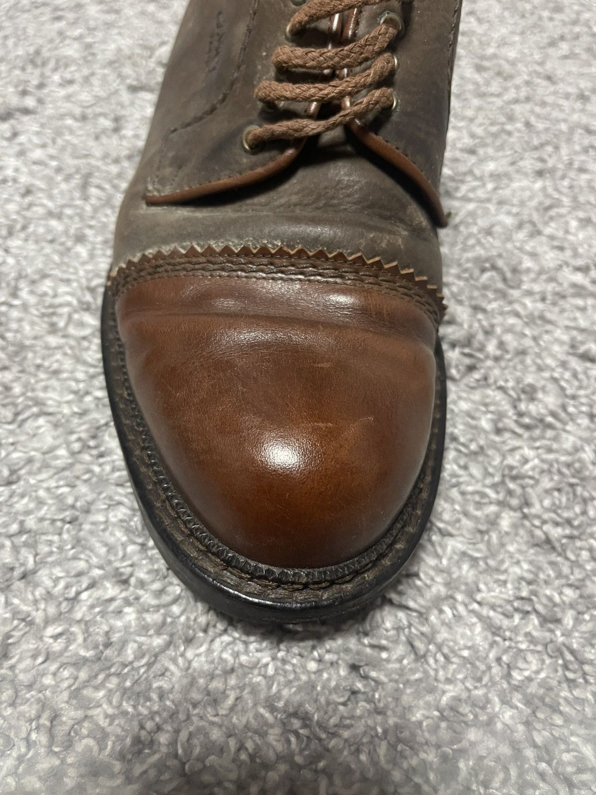 Camel Camel Vintage Leather Brown Casual Derby Boots Size US 8.5 / EU 41-42 - 9 Thumbnail