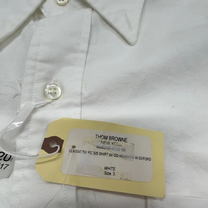 Thom Browne Thom Browne Casual Plain Short Sleeve Shirt -2507 Size US M / EU 48-50 / 2 - 2 Thumbnail