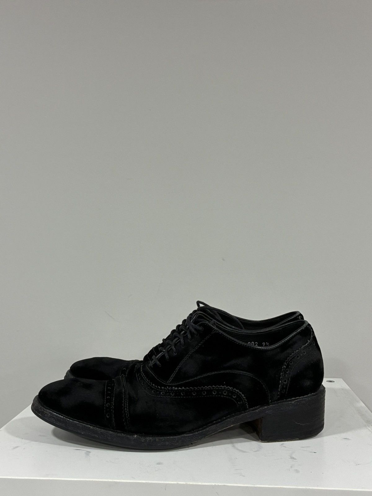 John Varvatos Burnished Velvet Brogue Oxford Shoes 9.5 Size US 9.5 / EU 42-43 - 7 Thumbnail