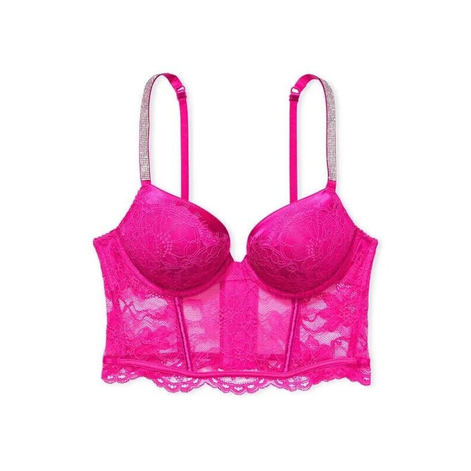 Victoria's Secret New VICTORIA’S SECRET Plunge Bombshell Push Up Corset 32D Size ONE SIZE - 1 Thumbnail